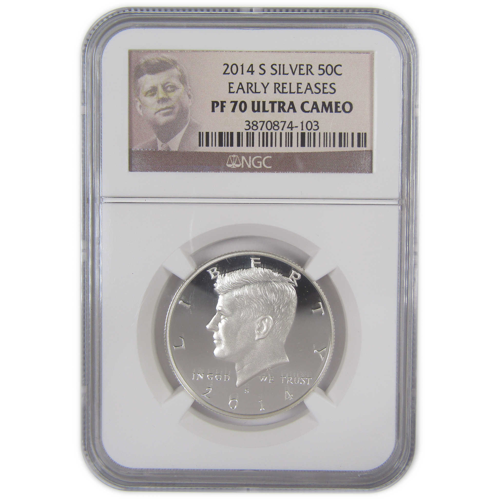 2014 S Kennedy Half Dollar PF 70 UCAM NGC Silver Proof 50c SKU:CPC9654