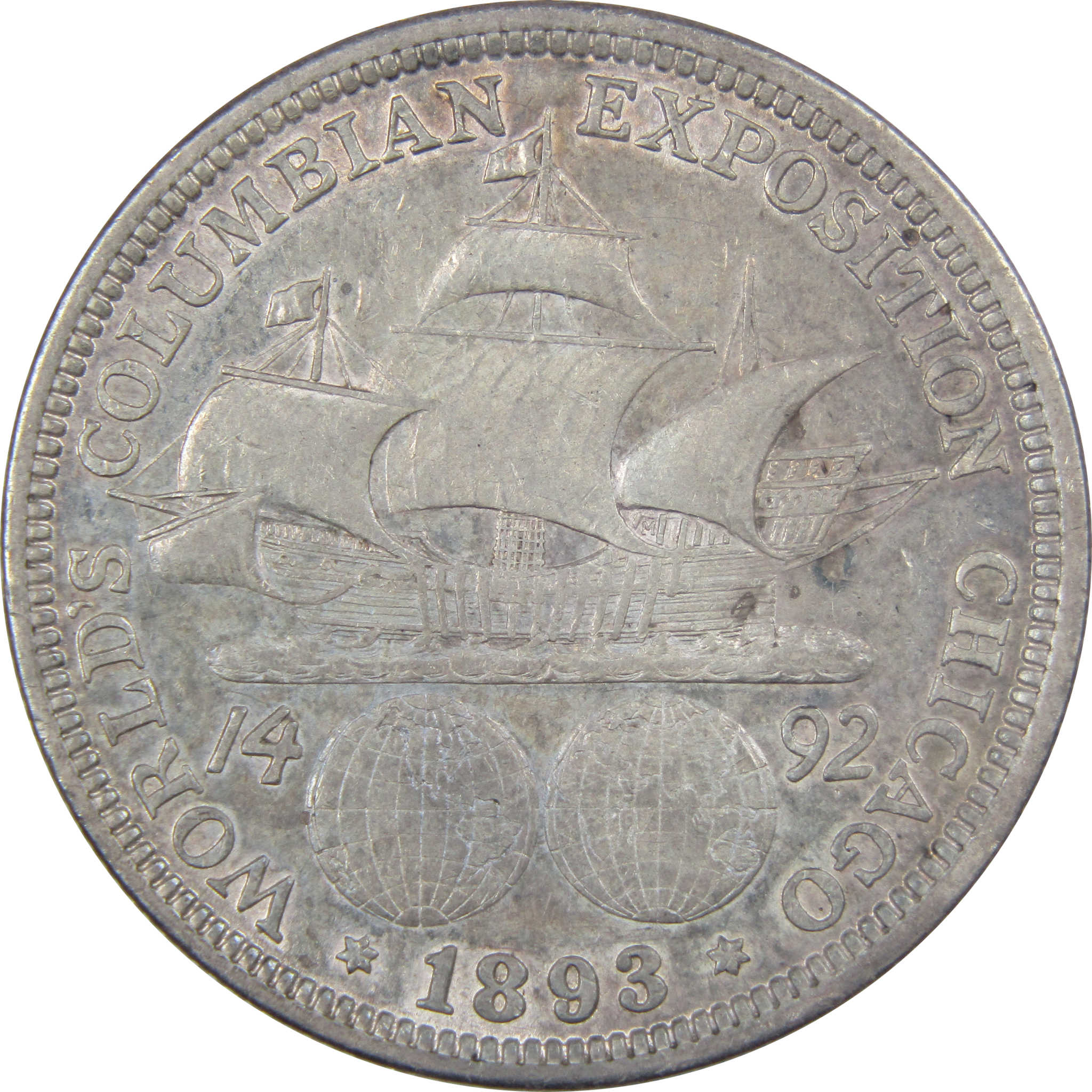 World's Columbian Exposition Commemorative Half Dollar 1893 Silver 50c