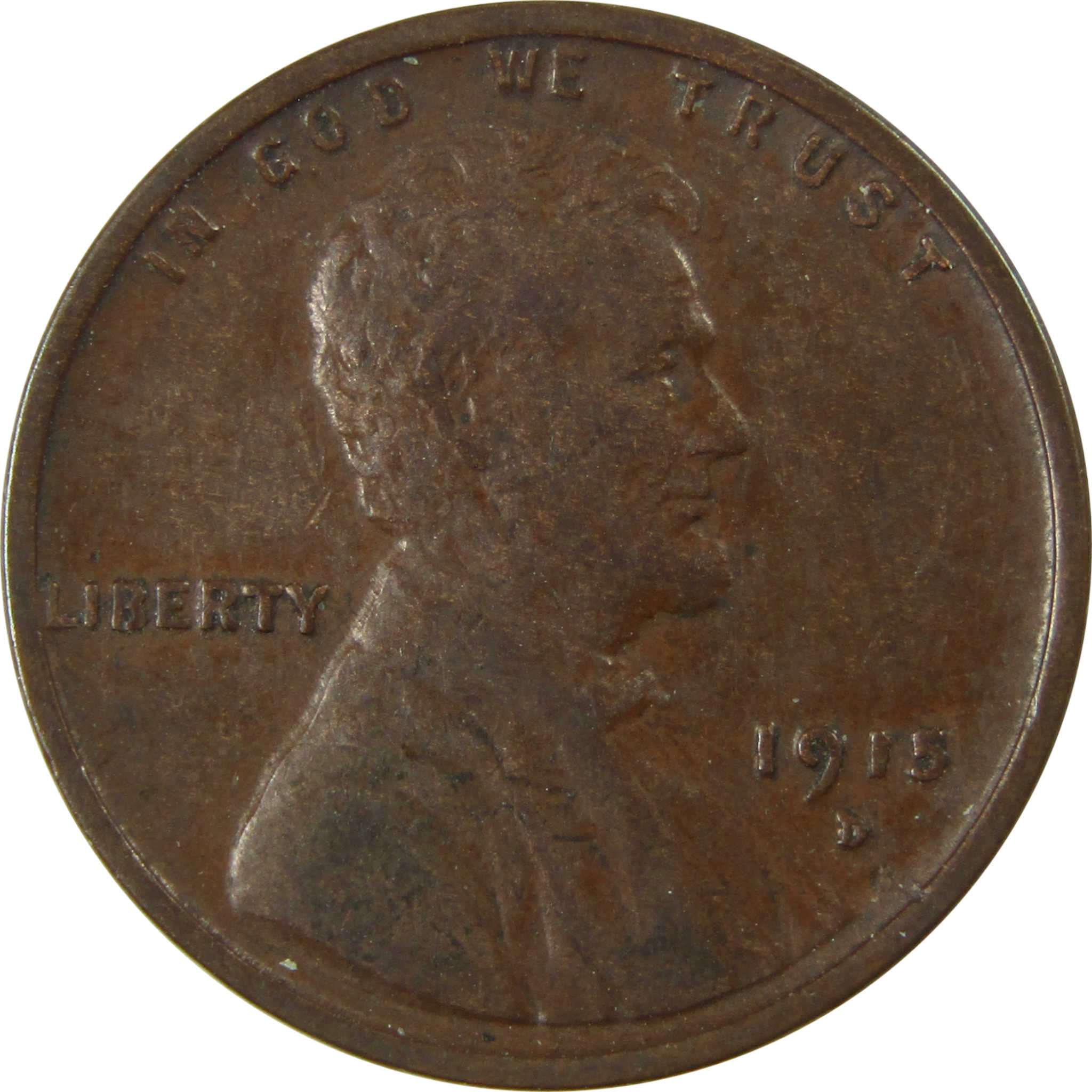 1915 D Lincoln Wheat Cent XF EF Extremely Fine Penny SKU:I26119