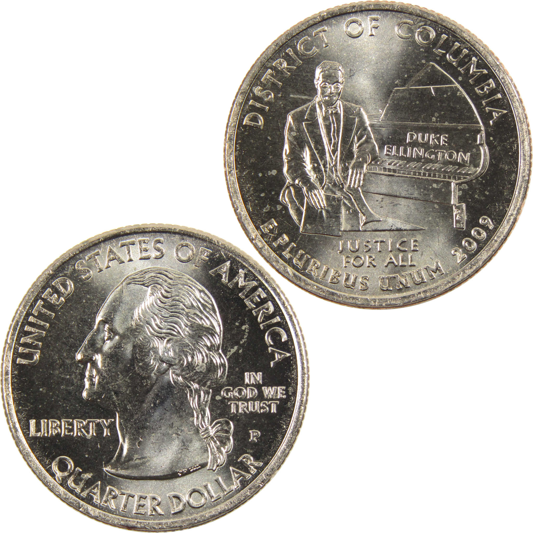 2009 P District of Columbia Territories Quarter Uncirculated Clad 25c