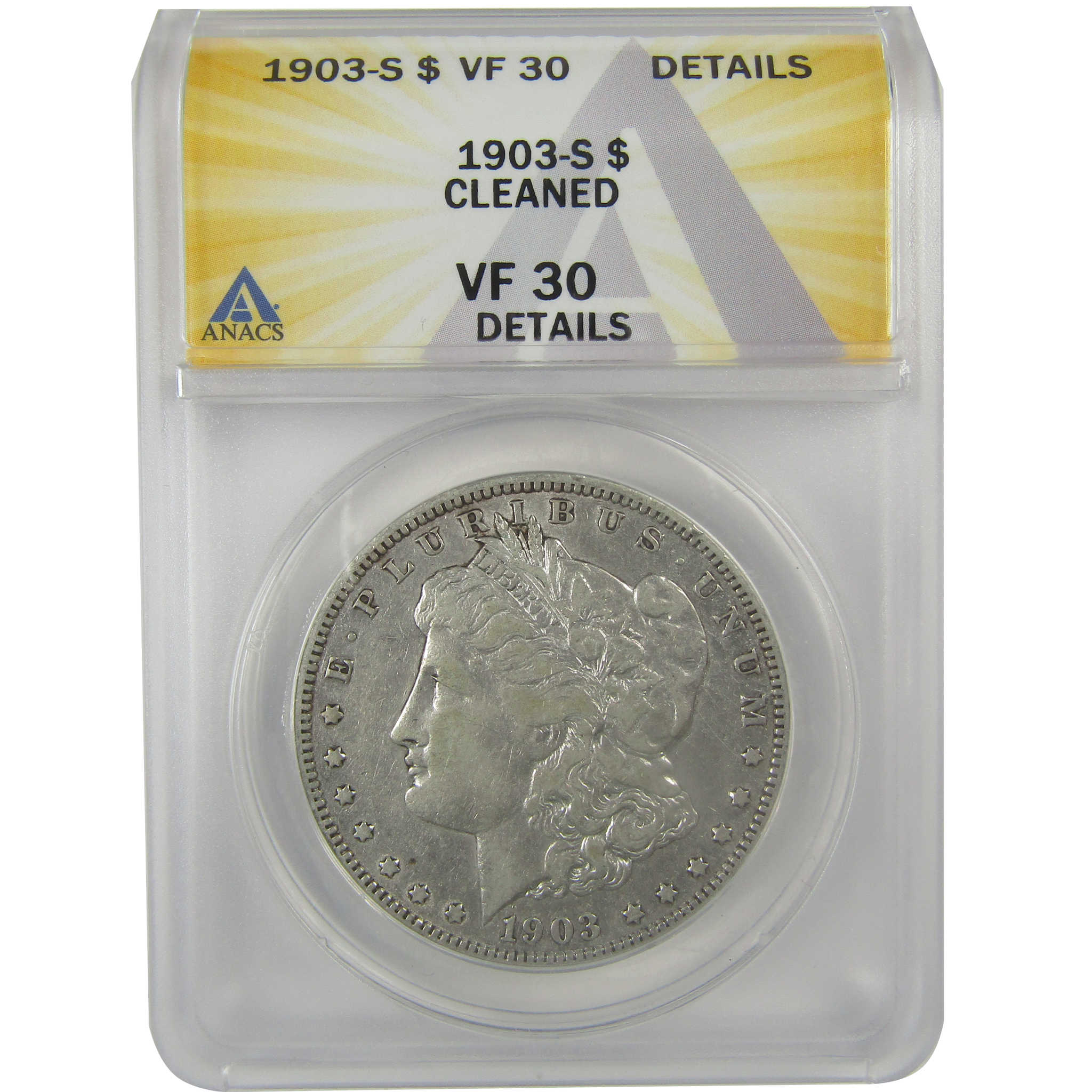 1903 S Morgan Dollar VF 30 Details ANACS Silver $1 Coin SKU:I21756 - Morgan coin - Morgan silver dollar - Morgan silver dollar for sale - Profile Coins &amp; Collectibles