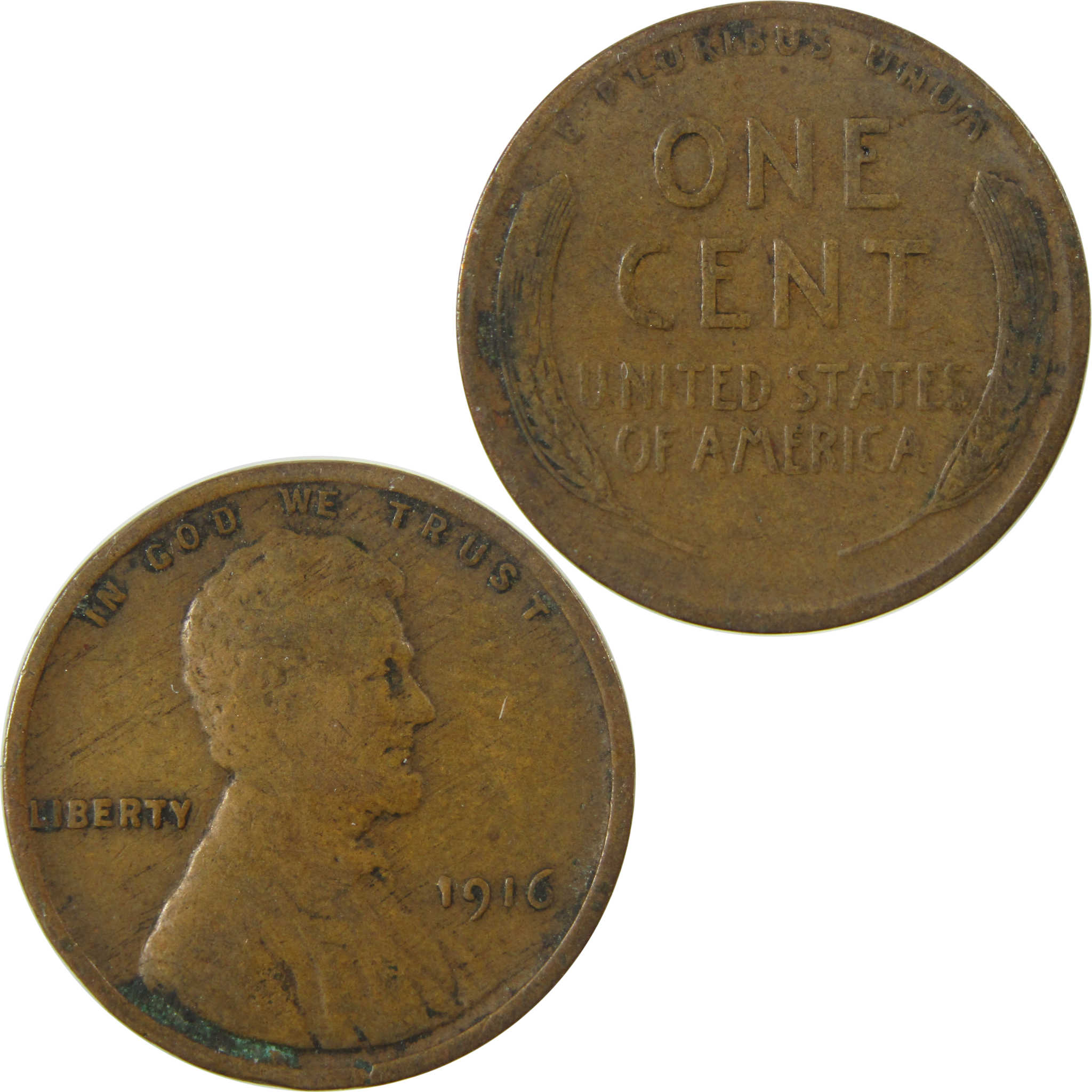 1916 Lincoln Wheat Cent VG Very Good Penny 1c Coin SKU:I26839
