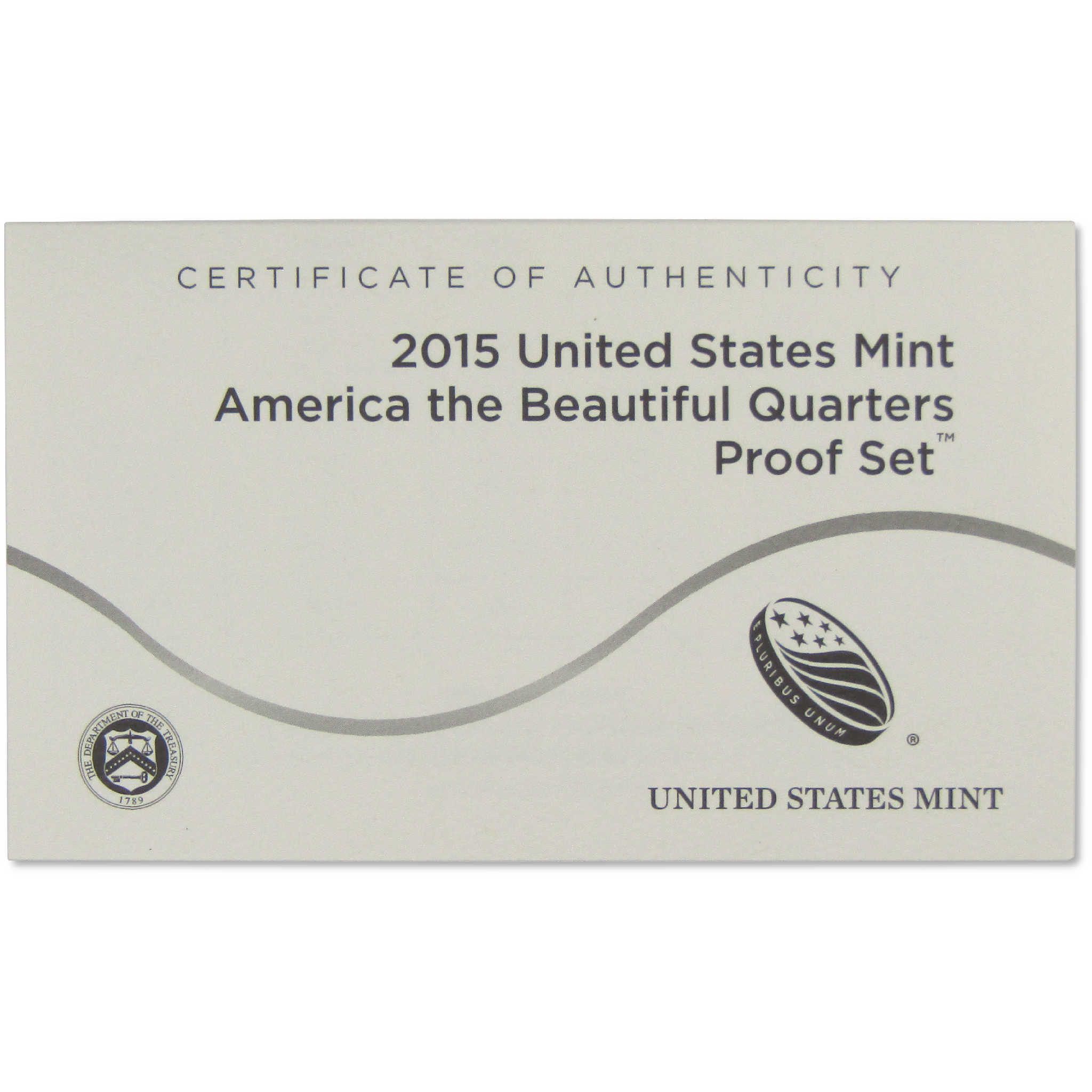 2015 America the Beautiful Quarter Clad Proof Set U.S. Mint OGP COA