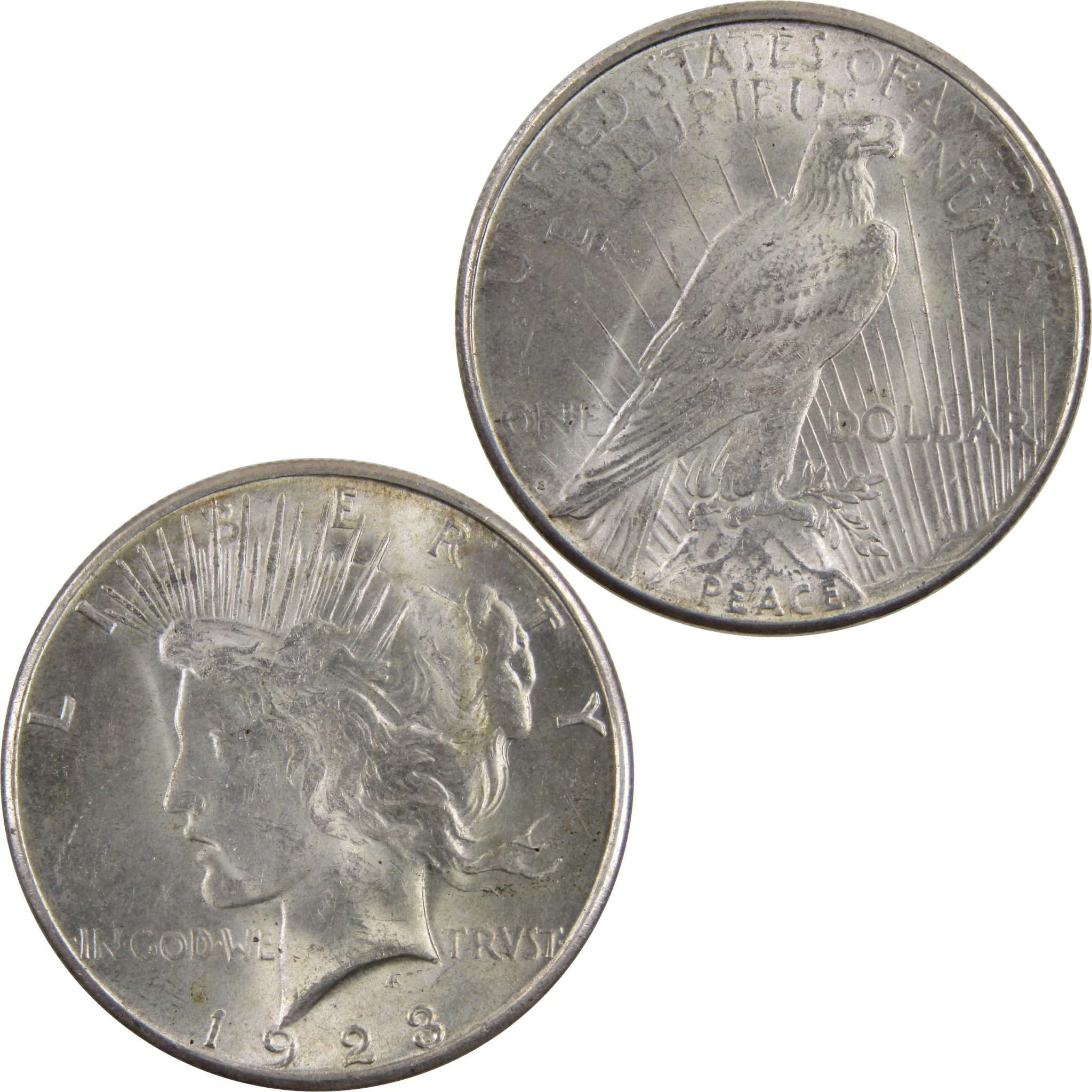 1923 S Peace Dollar Uncirculated Silver $1 Coin SKU:I2440