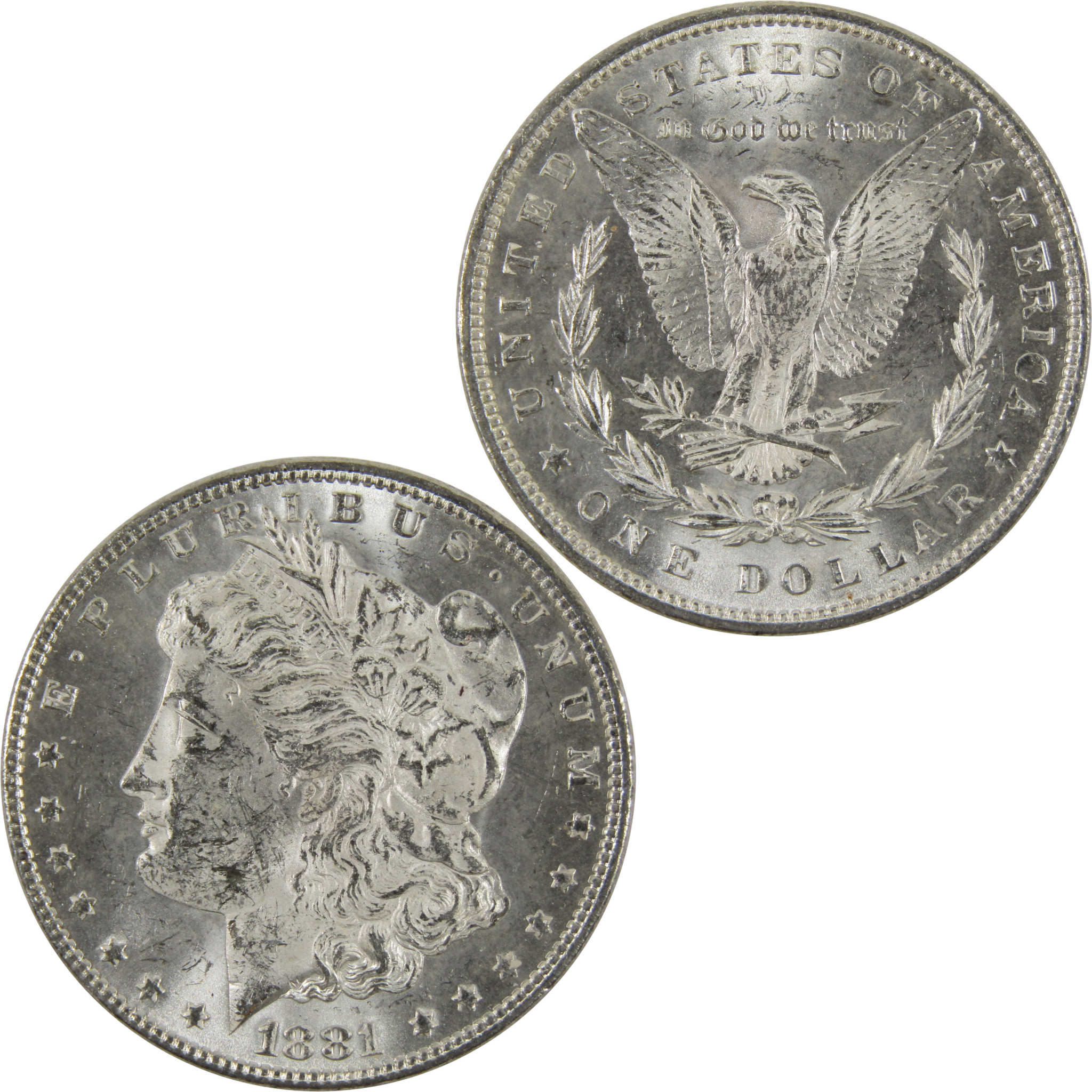 1881 Morgan Dollar BU Uncirculated 90% Silver $1 Coin SKU:I8777 - Morgan coin - Morgan silver dollar - Morgan silver dollar for sale - Profile Coins &amp; Collectibles