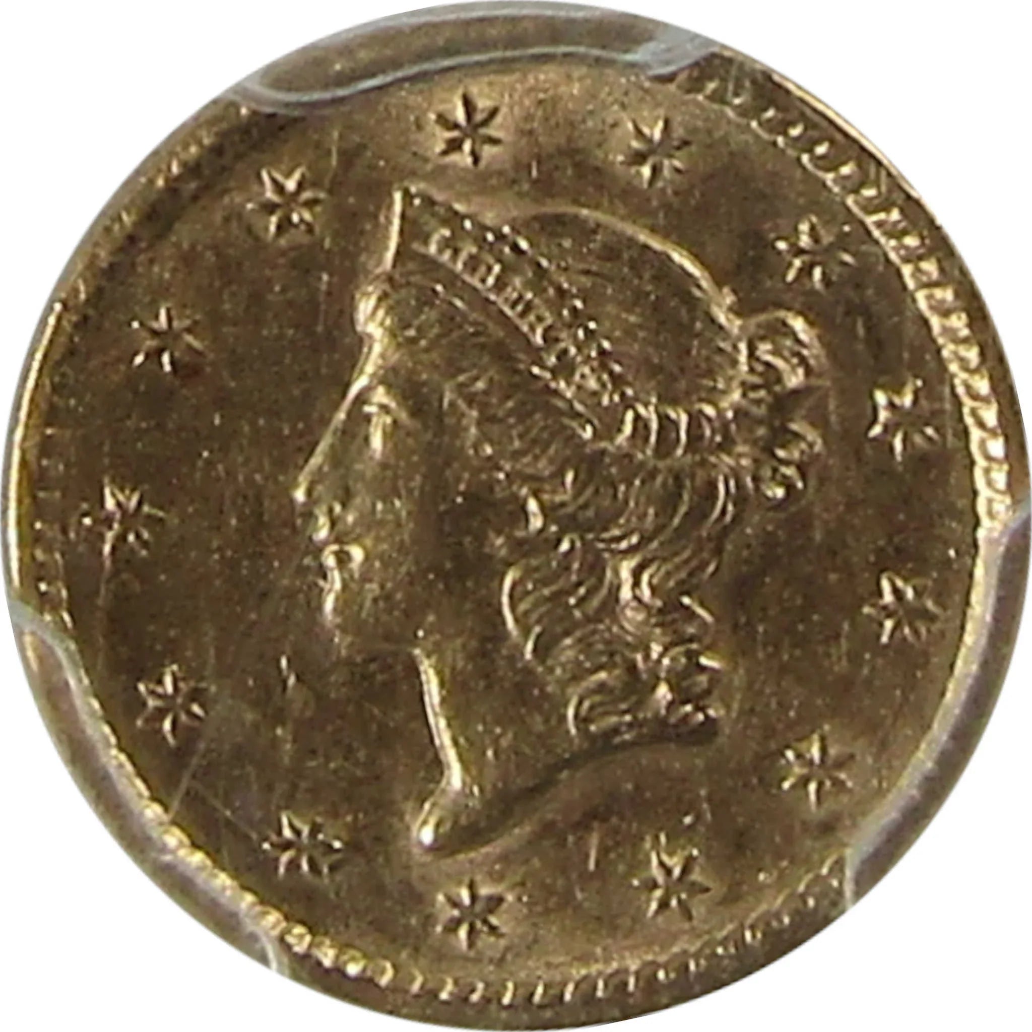 1851 Liberty Head Gold Dollar AU 55 PCGS $1 Coin Collectible SKU:CP200