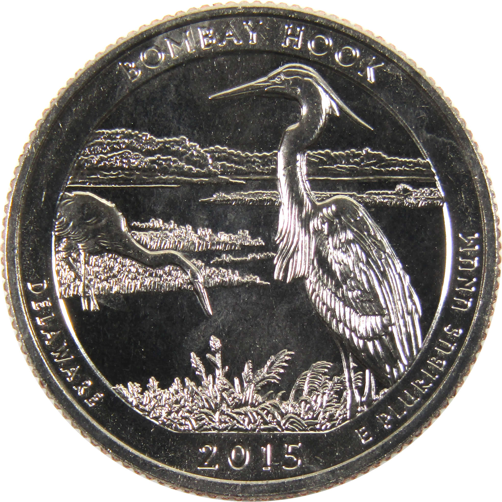 2015 S Bombay Hook NWR National Park Quarter BU Uncirculated Clad Coin