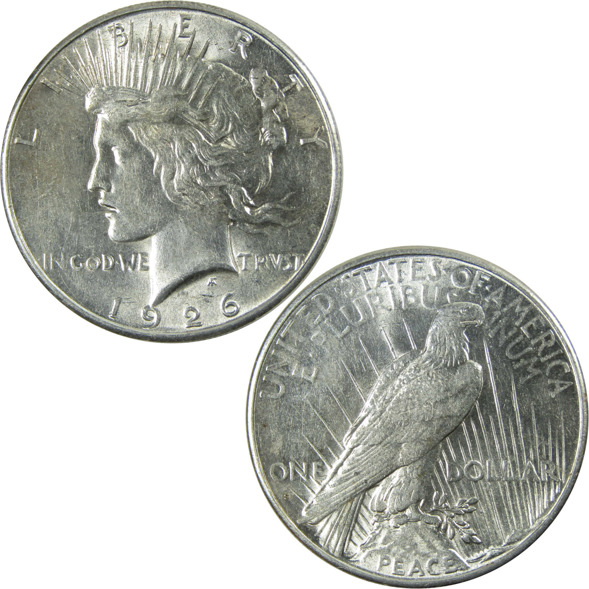 1926 S Peace Dollar AU About Uncirculated Silver $1 Coin SKU:I13696