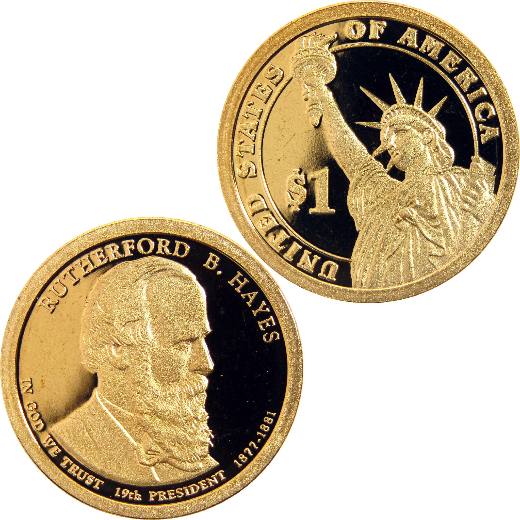 2011 S Rutherford B Hayes Presidential Dollar Choice Proof $1 Coin