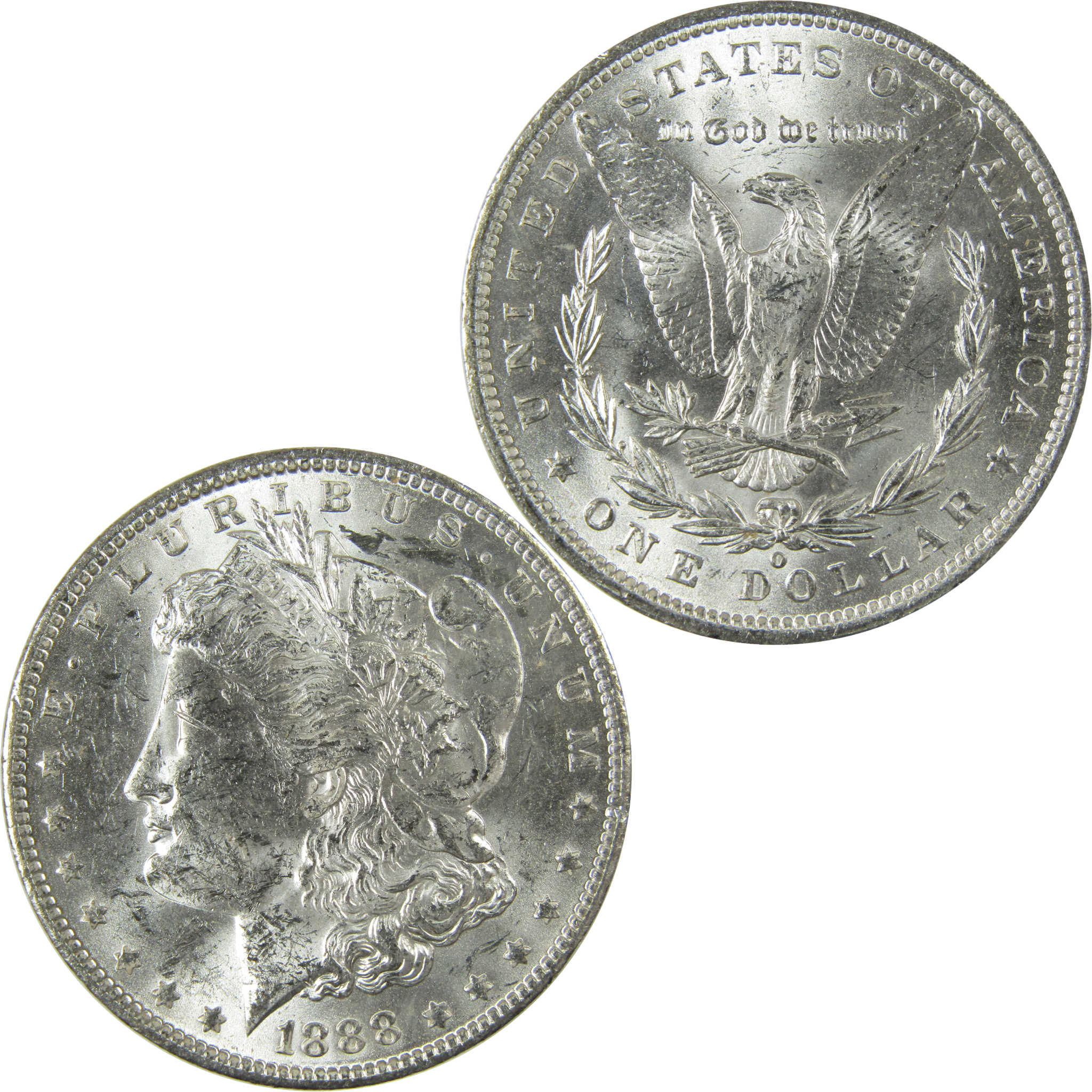 1888 O Morgan Silver Dollar Uncirculated Mint State $1 Coin SKU:I27753