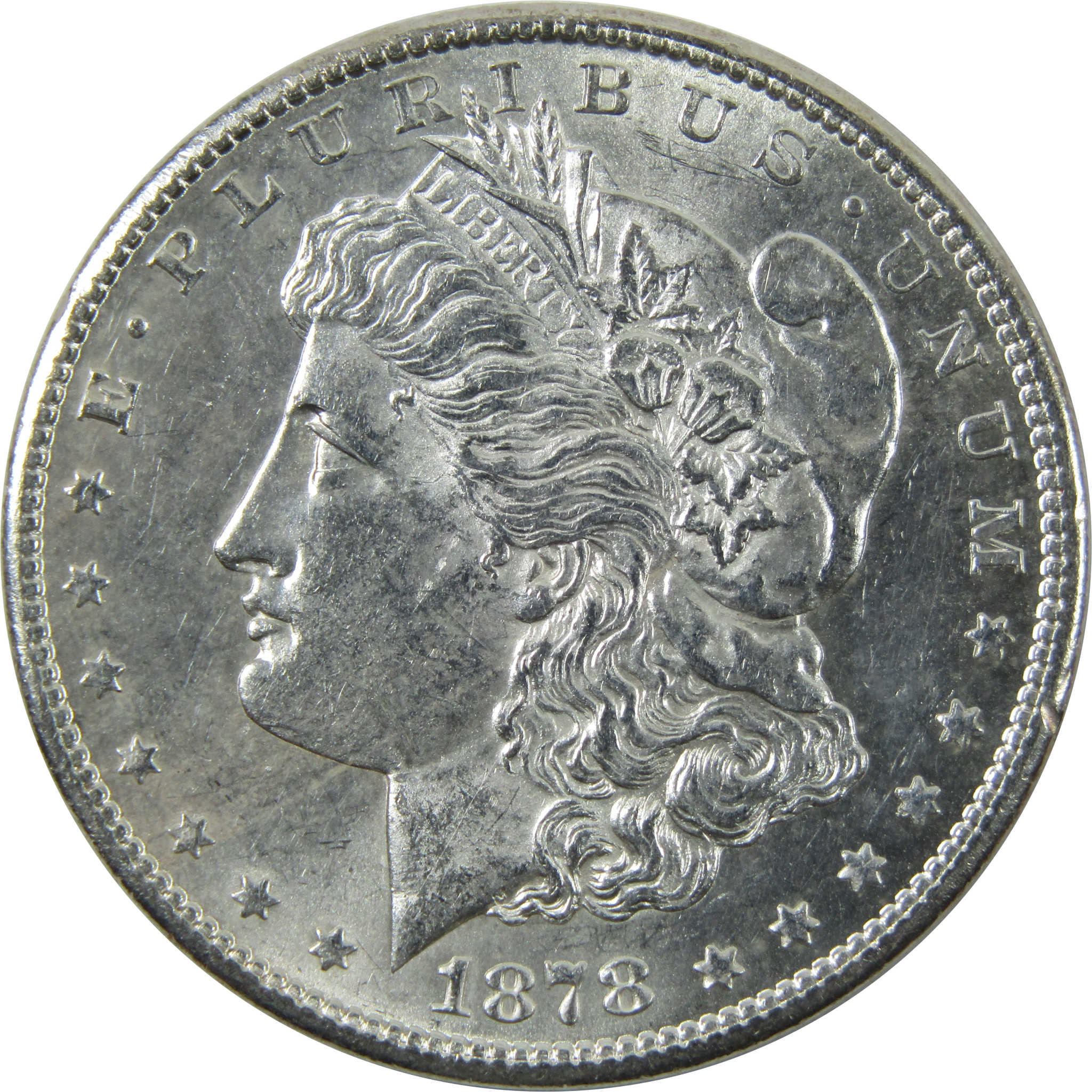 1878 S Morgan Dollar AU About Uncirculated Silver $1 Coin SKU:I14204 - Morgan coin - Morgan silver dollar - Morgan silver dollar for sale - Profile Coins &amp; Collectibles