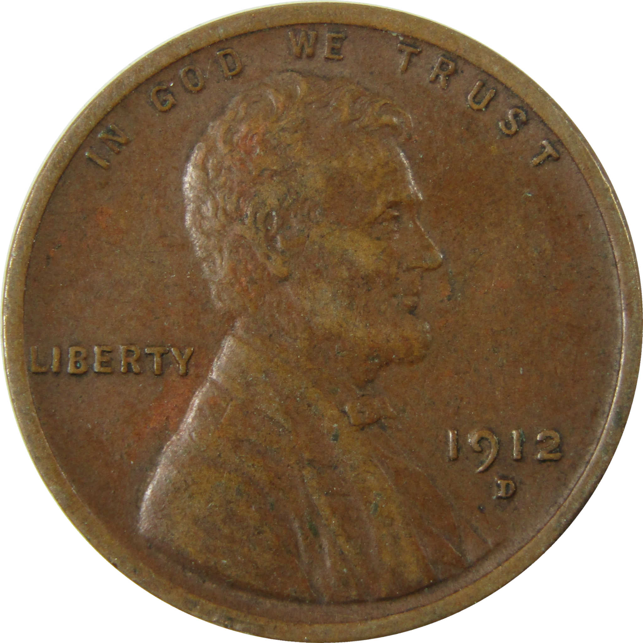 1912 D Lincoln Wheat Cent VF Very Fine Penny 1c Coin SKU:I28142