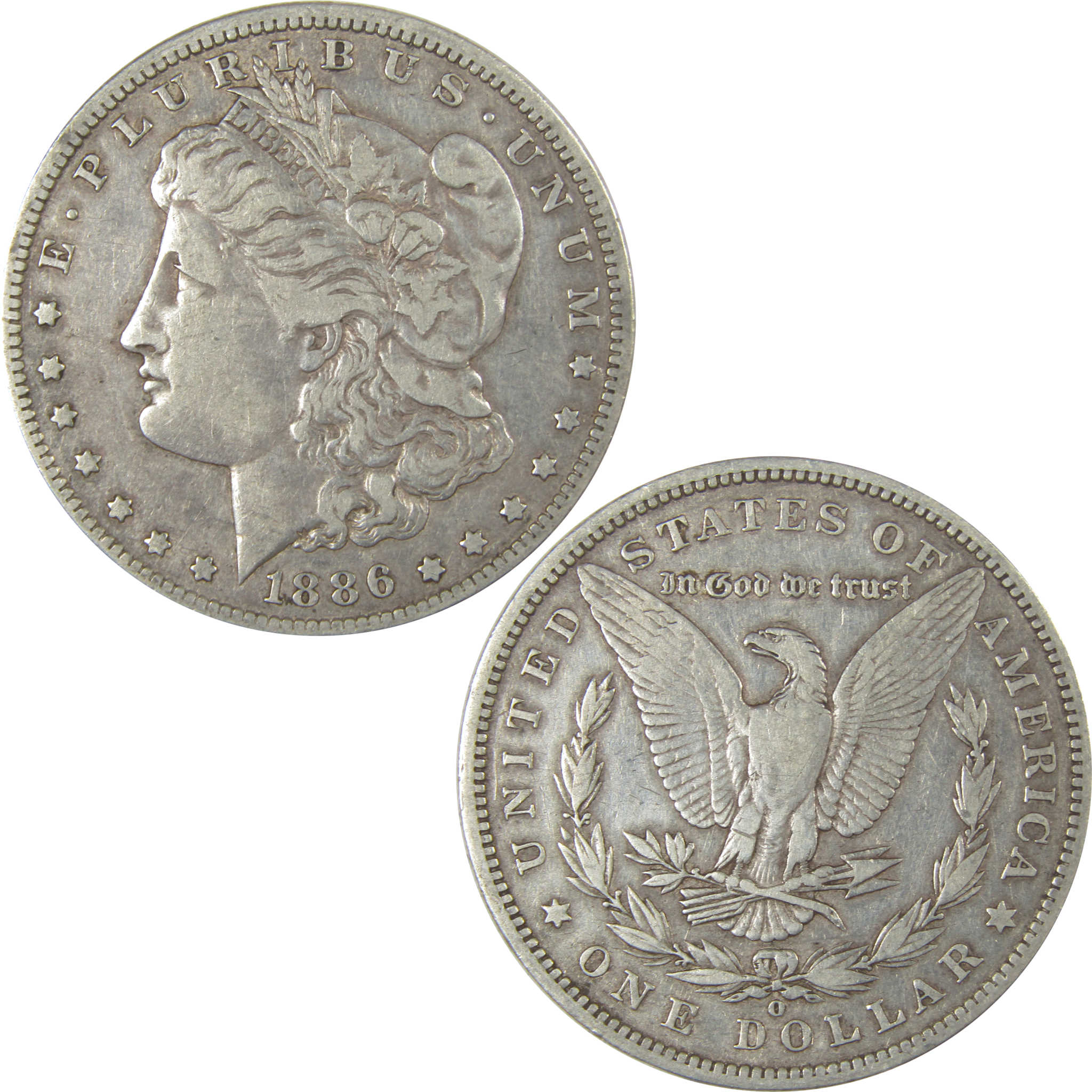 1886 O Morgan Dollar VF Very Fine Silver $1 Coin SKU:CPC1013 - Morgan coin - Morgan silver dollar - Morgan silver dollar for sale - Profile Coins &amp; Collectibles