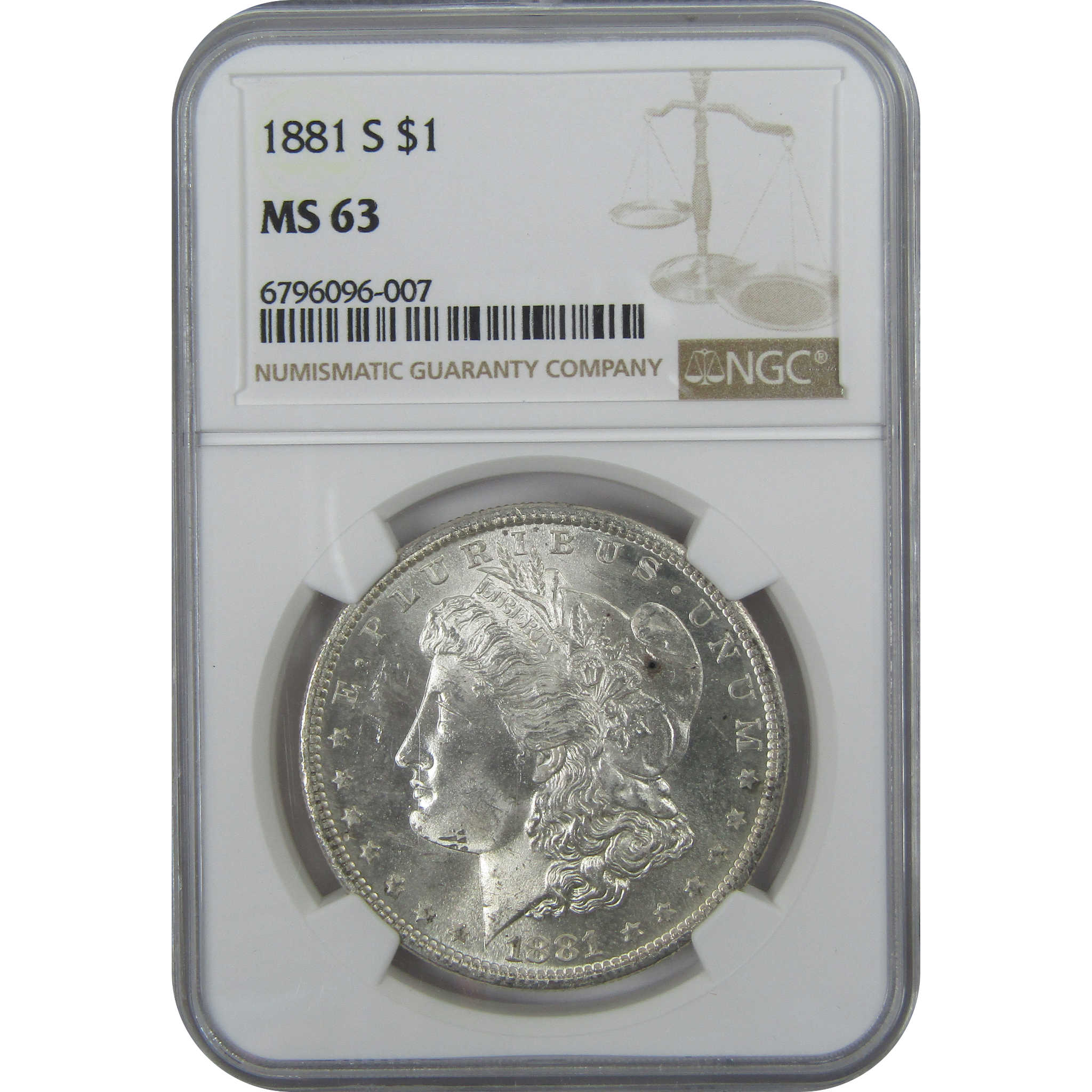 1881 S Morgan Dollar MS 63 NGC Silver $1 Uncirculated Coin SKU:I15768 - Morgan coin - Morgan silver dollar - Morgan silver dollar for sale - Profile Coins &amp; Collectibles