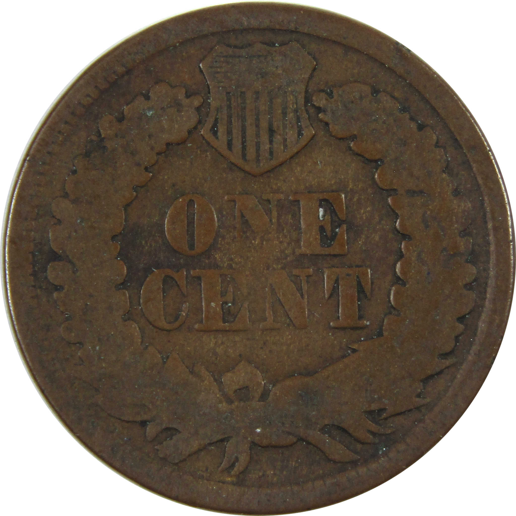 1867 Indian Head Cent AG About Good Penny 1c Coin SKU:I14525