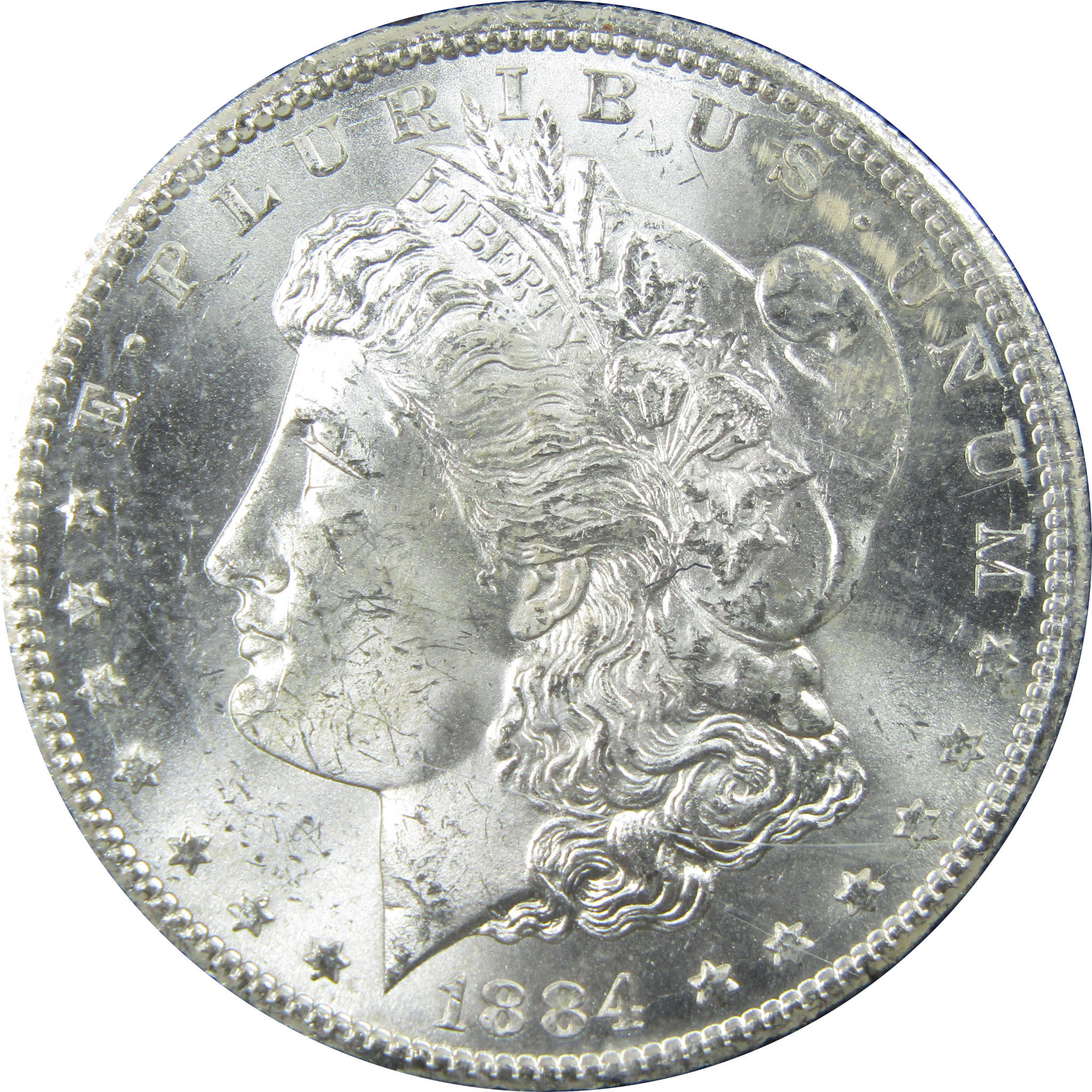 1884 CC GSA Morgan Dollar Uncirculated Silver $1 Coin SKU:I13629 - Morgan coin - Morgan silver dollar - Morgan silver dollar for sale - Profile Coins &amp; Collectibles