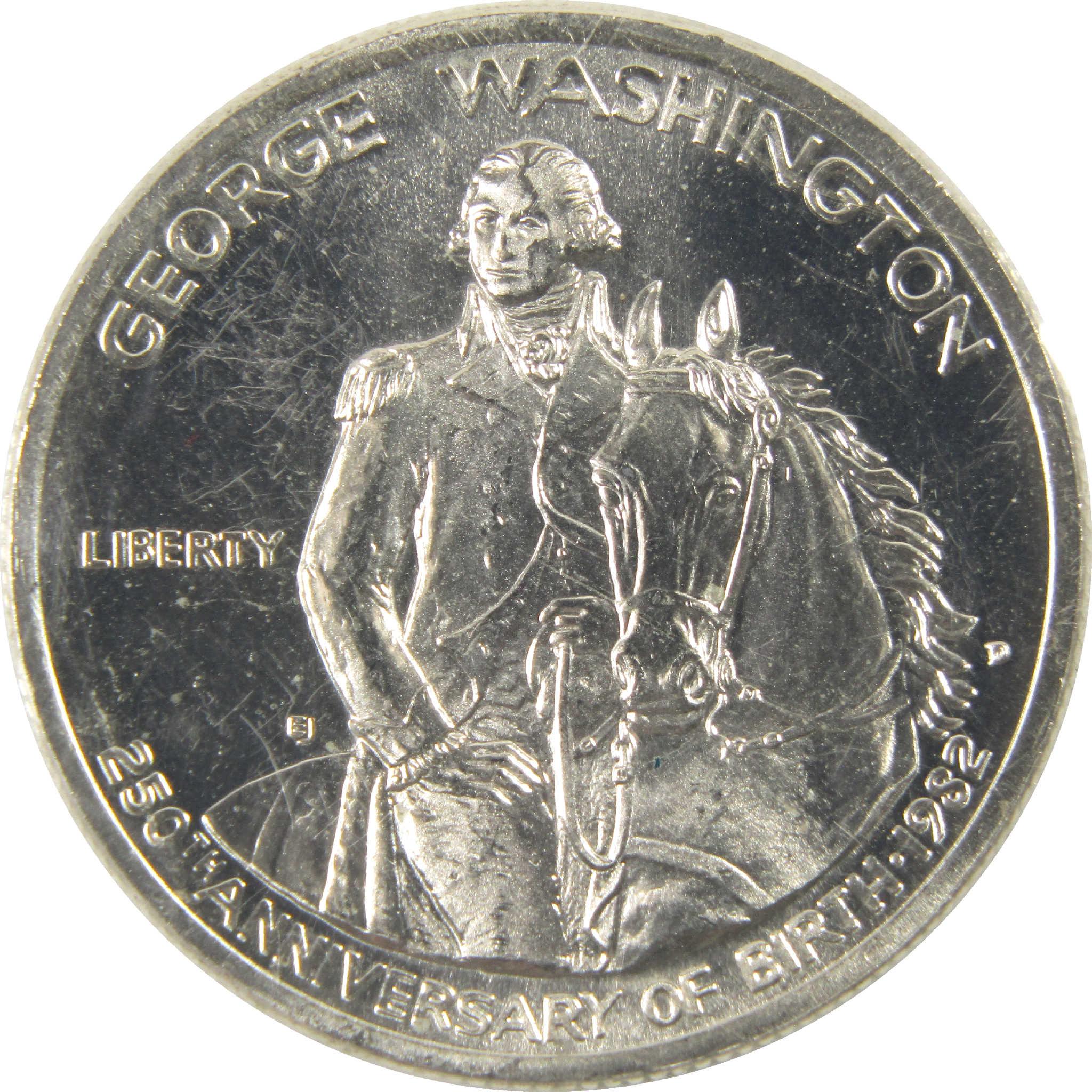 1982 D George Washington Commemorative Half Dollar Uncirculated OGP