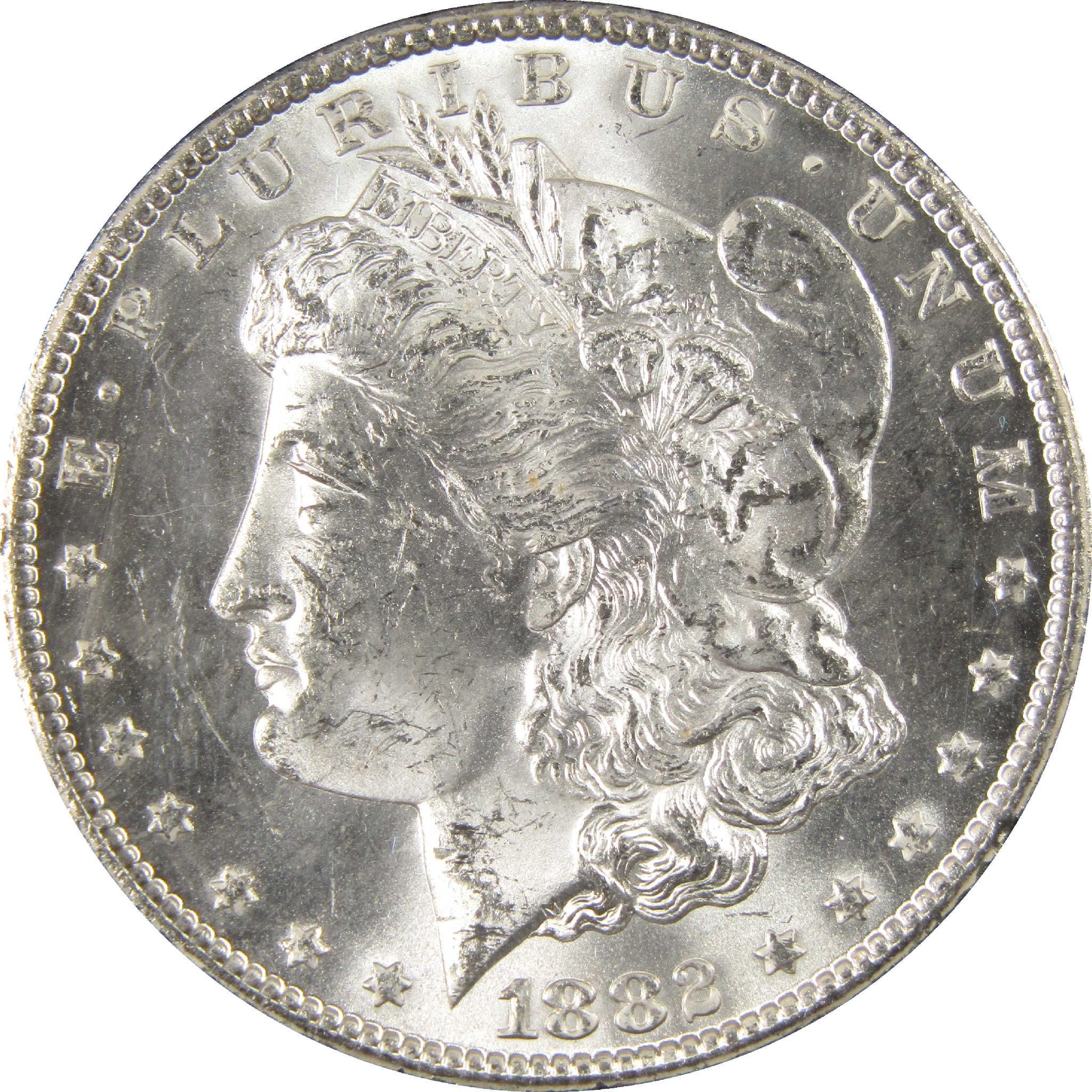 1882 CC GSA Morgan Dollar BU Uncirculated Silver $1 Coin SKU:I11492 - Morgan coin - Morgan silver dollar - Morgan silver dollar for sale - Profile Coins &amp; Collectibles