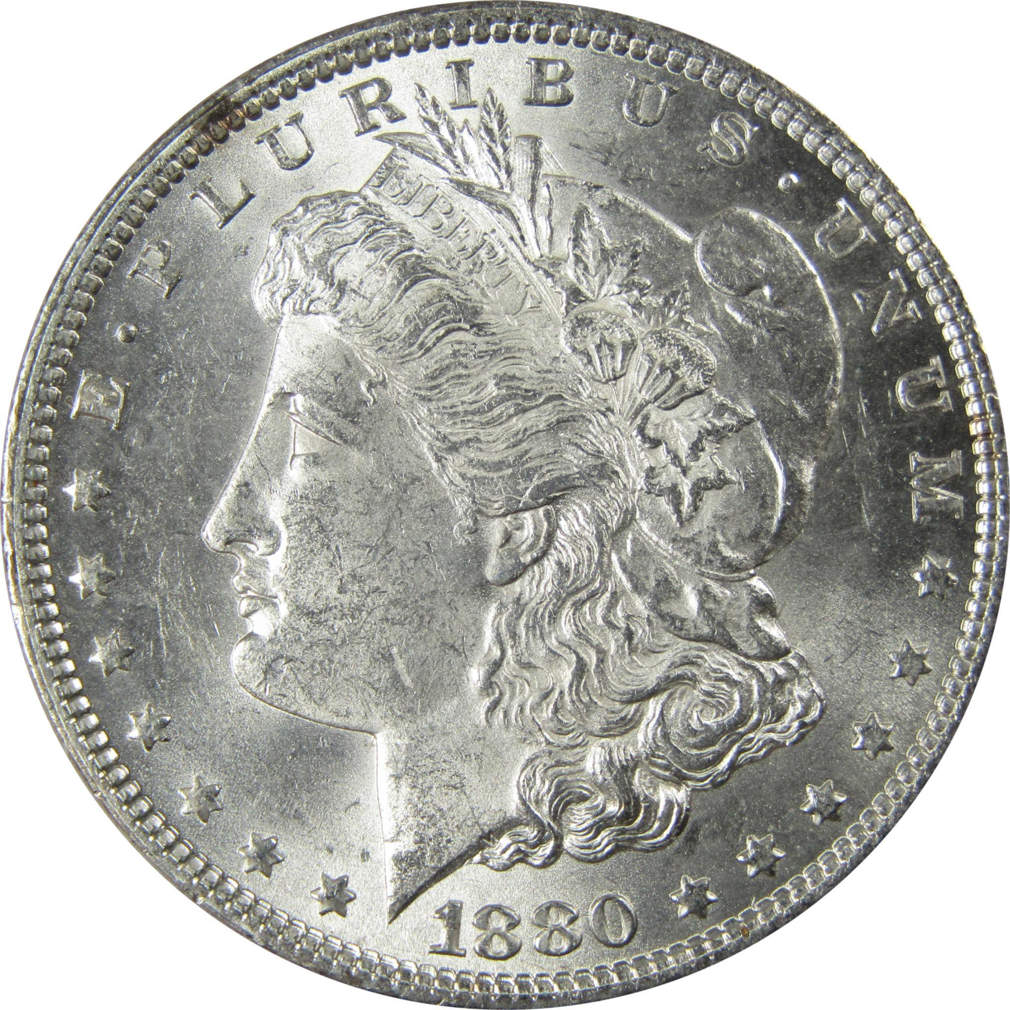 1880 Morgan Silver Dollar Uncirculated Mint State $1 Coin SKU:I25885 - Morgan coin - Morgan silver dollar - Morgan silver dollar for sale - Profile Coins &amp; Collectibles