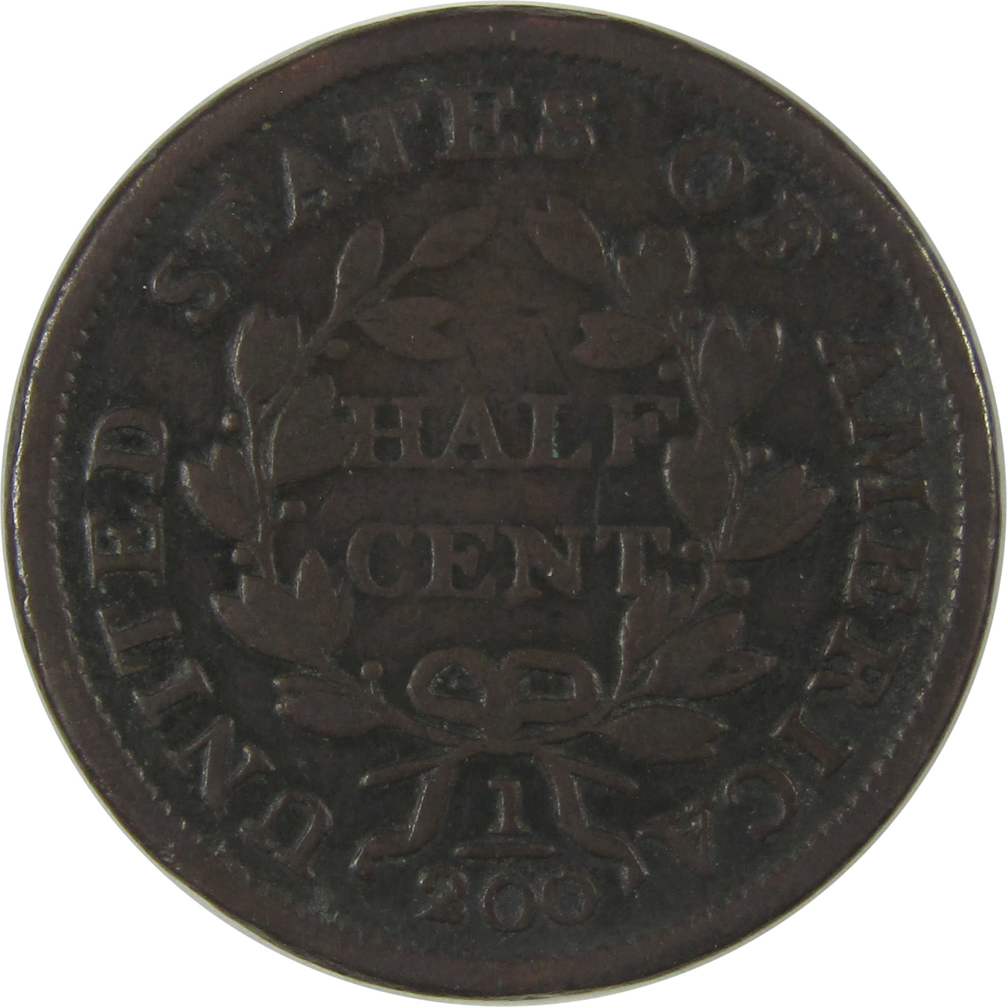 1803 Widely Spaced 3 Draped Bust Half Cent VG Very Good SKU:I22701