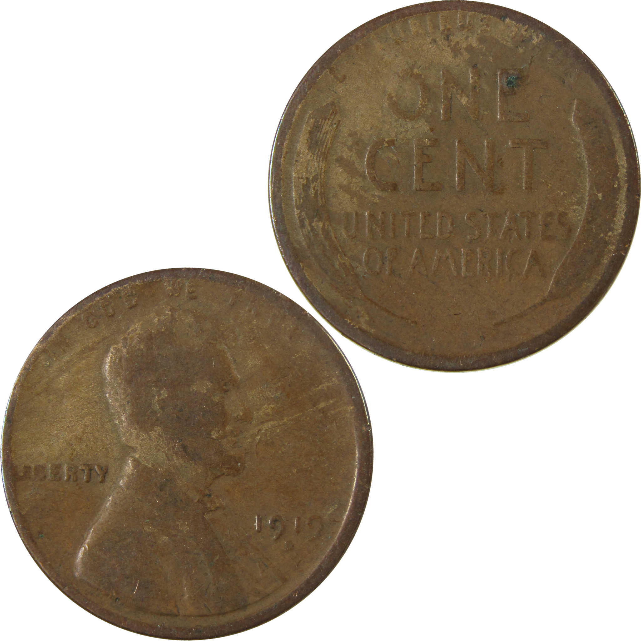 1919 D Lincoln Wheat Cent G Good Penny 1c Coin Collectible SKU:I27173