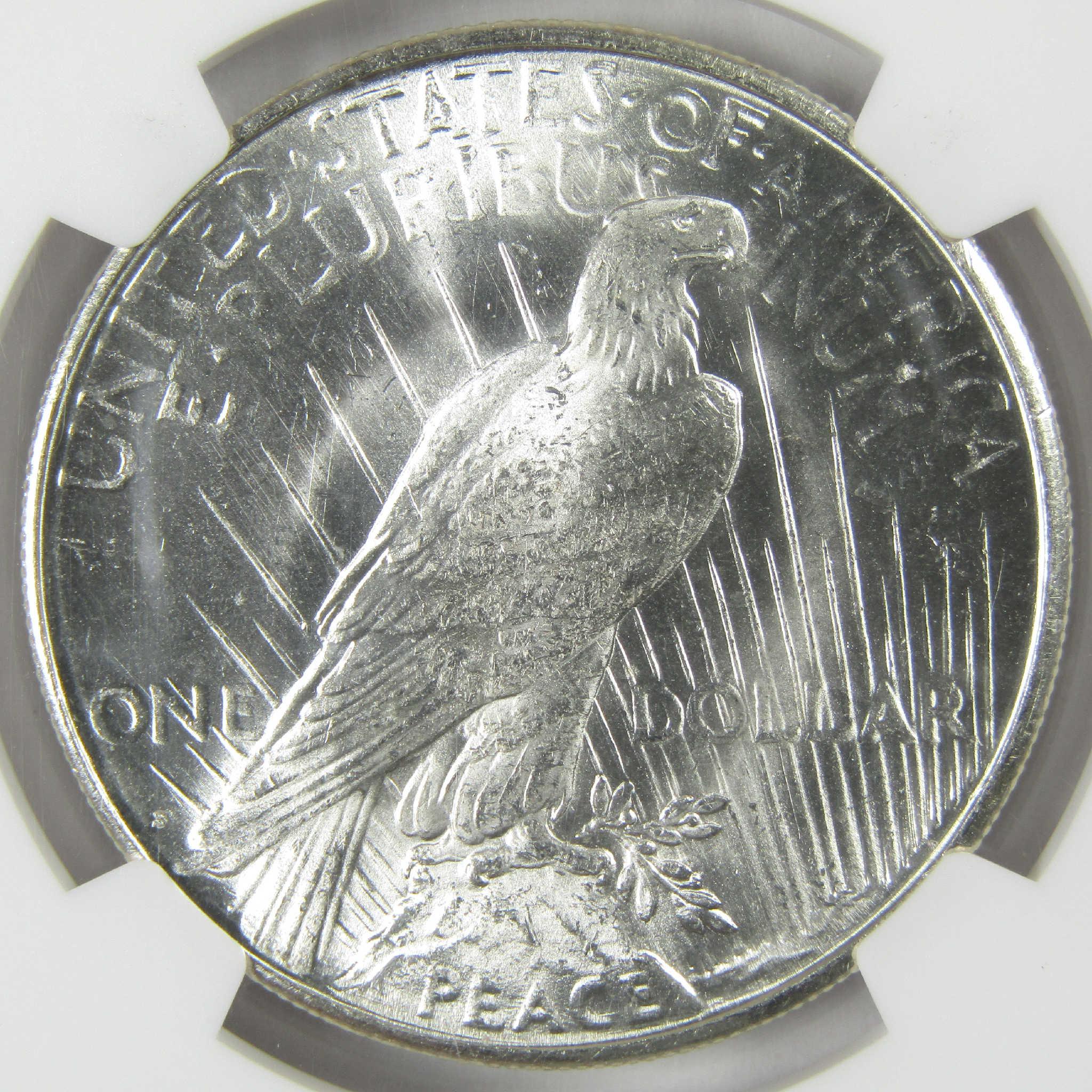 1922 S Peace Silver Dollar MS 64 NGC Uncirculated $1 Coin Collectible