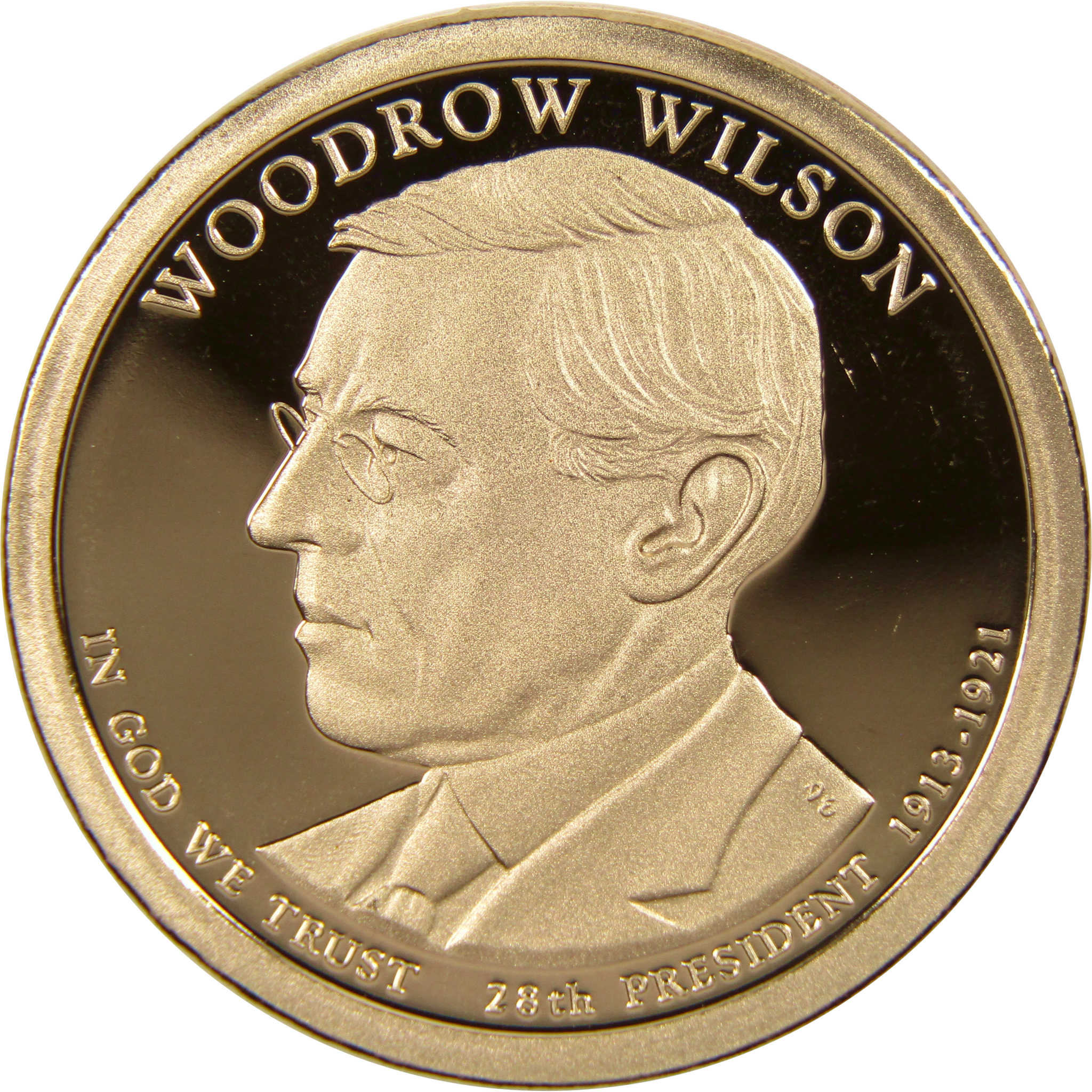 2013 S Woodrow Wilson Presidential Dollar Choice Proof $1 Coin