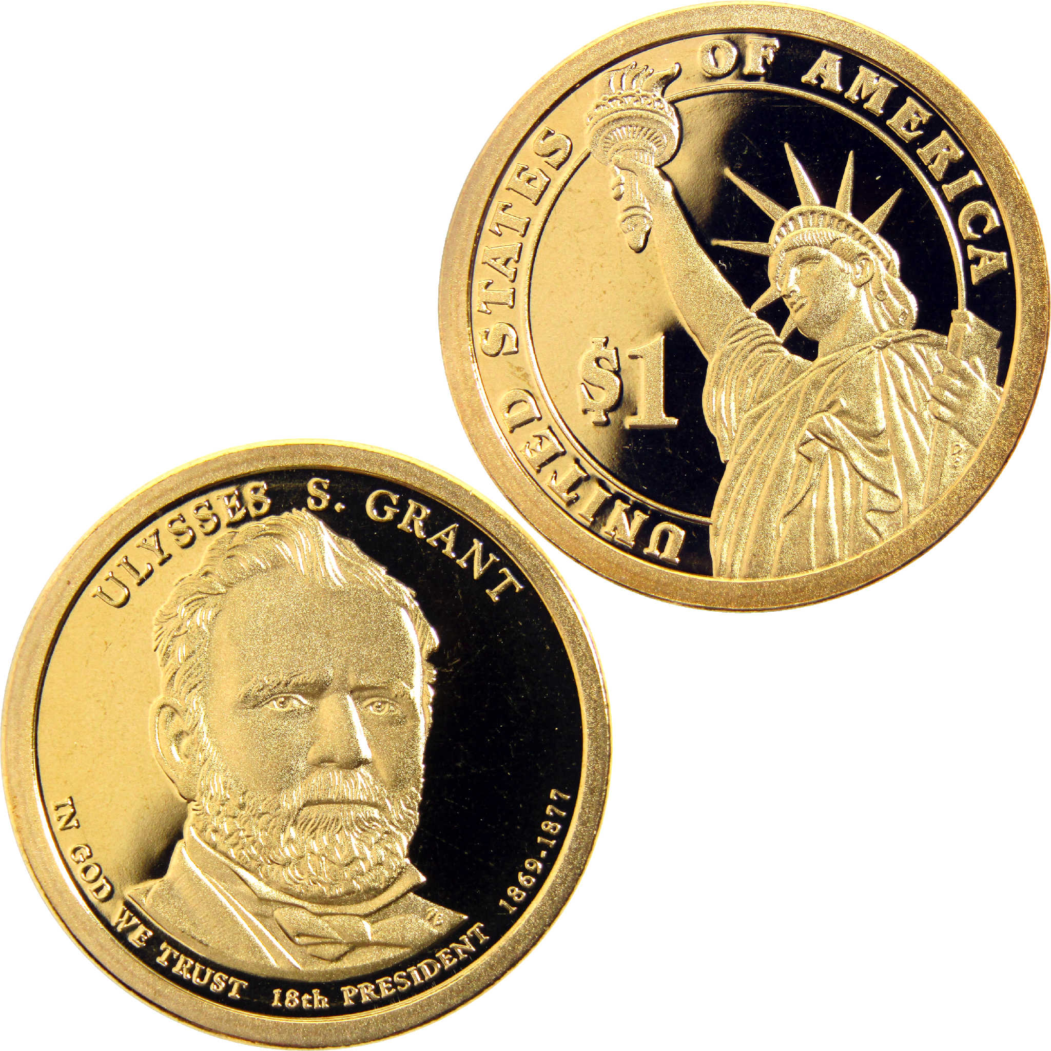 2011 S Ulysses S Grant Presidential Dollar Choice Proof $1 Coin