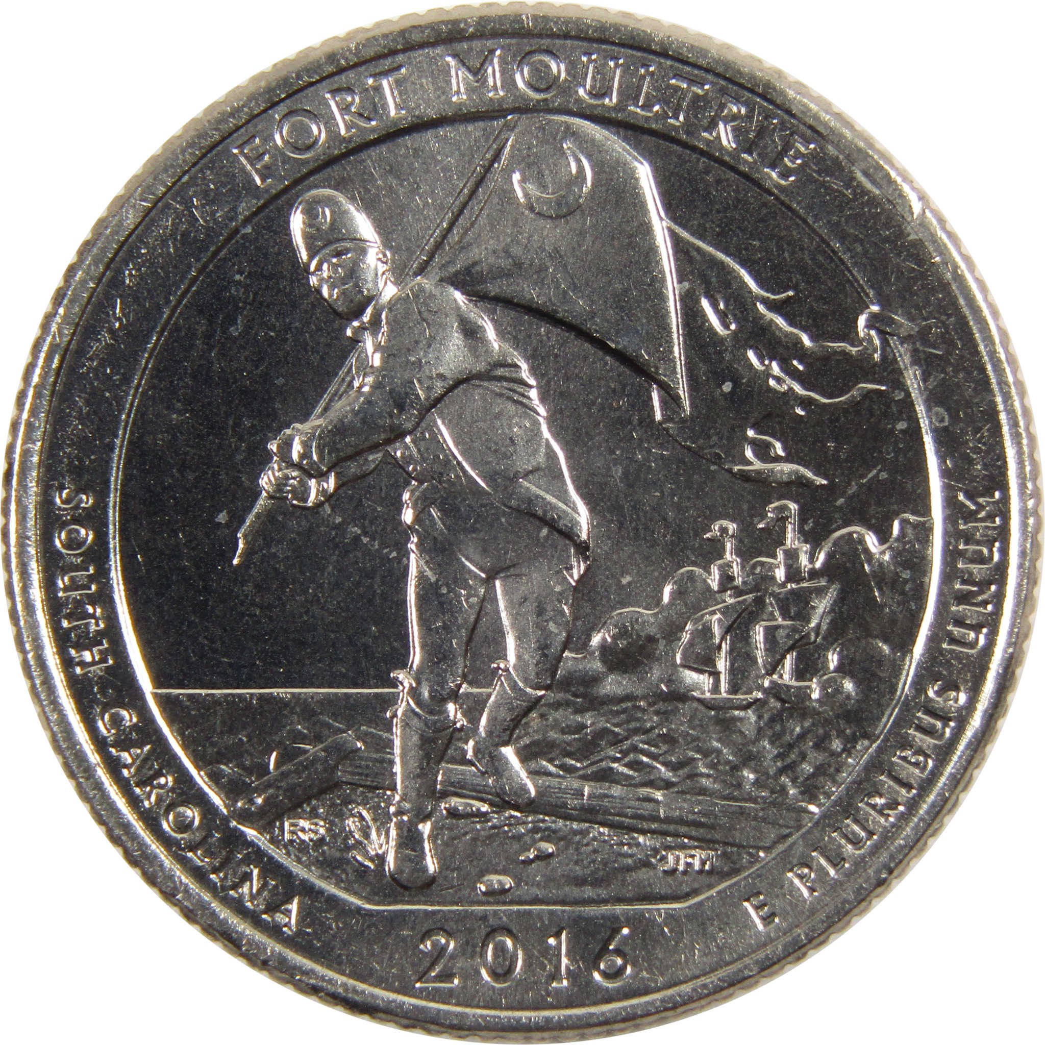 2016 P Fort Moultrie National Park Quarter BU Uncirculated Clad 25c