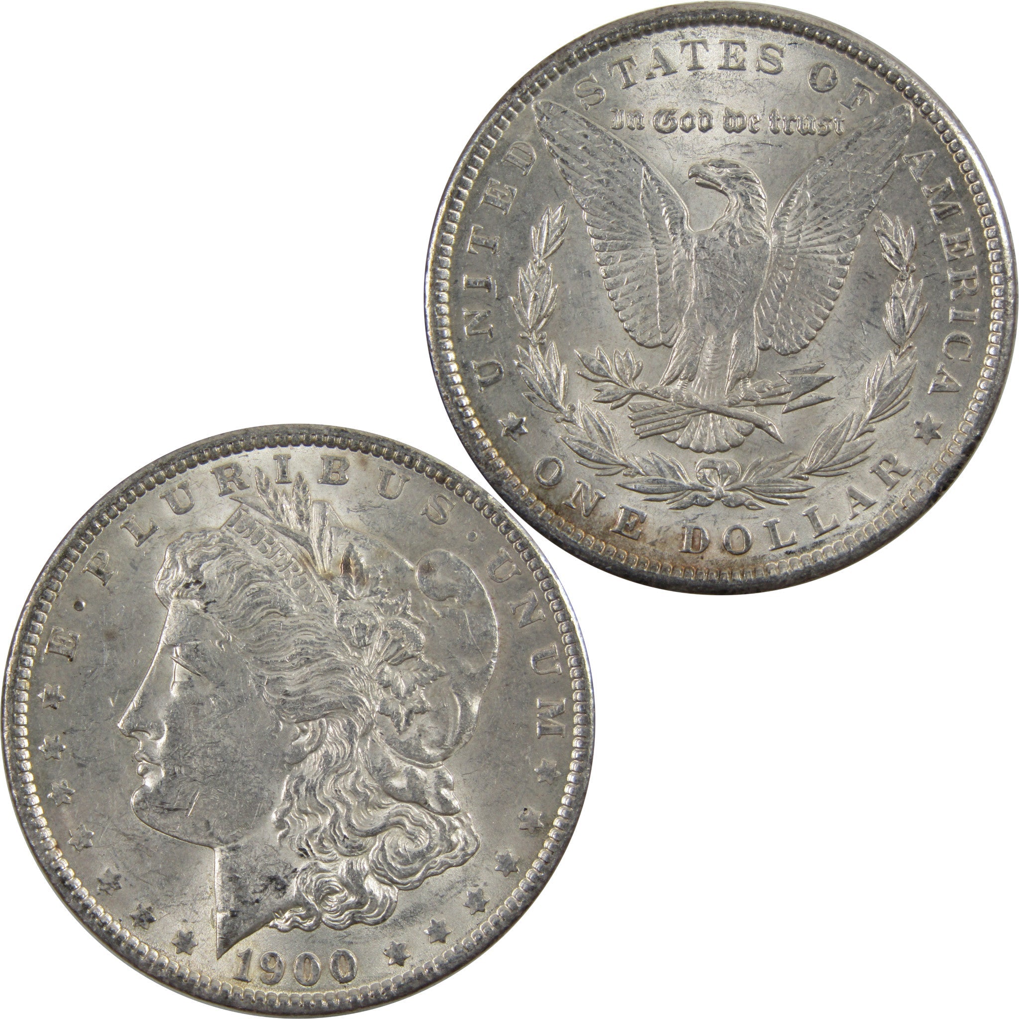1900 Morgan Dollar AU About Uncirculated 90% Silver $1 Coin SKU:I5510 - Morgan coin - Morgan silver dollar - Morgan silver dollar for sale - Profile Coins &amp; Collectibles