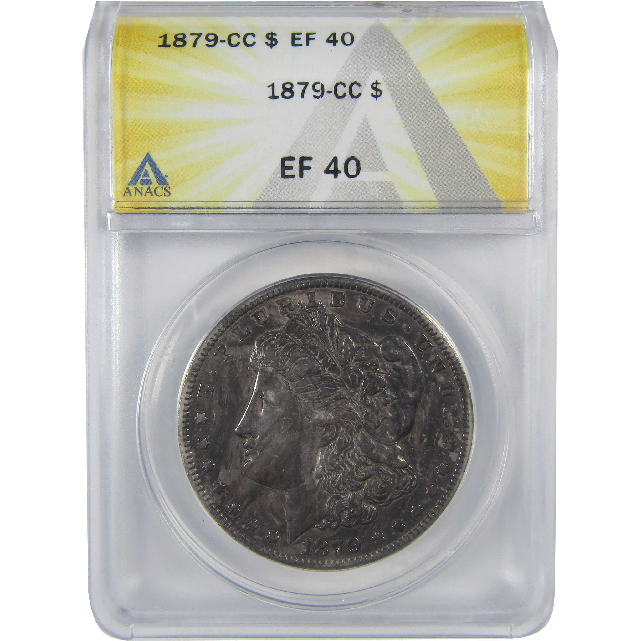 1879 CC Morgan Dollar EF 40 ANACS Silver $1 Coin SKU:I23794 - Morgan coin - Morgan silver dollar - Morgan silver dollar for sale - Profile Coins &amp; Collectibles