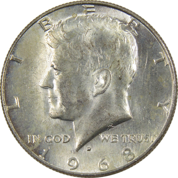 1968 D Kennedy Half Dollar AG About Good 40% Silver Clad 50c Coin