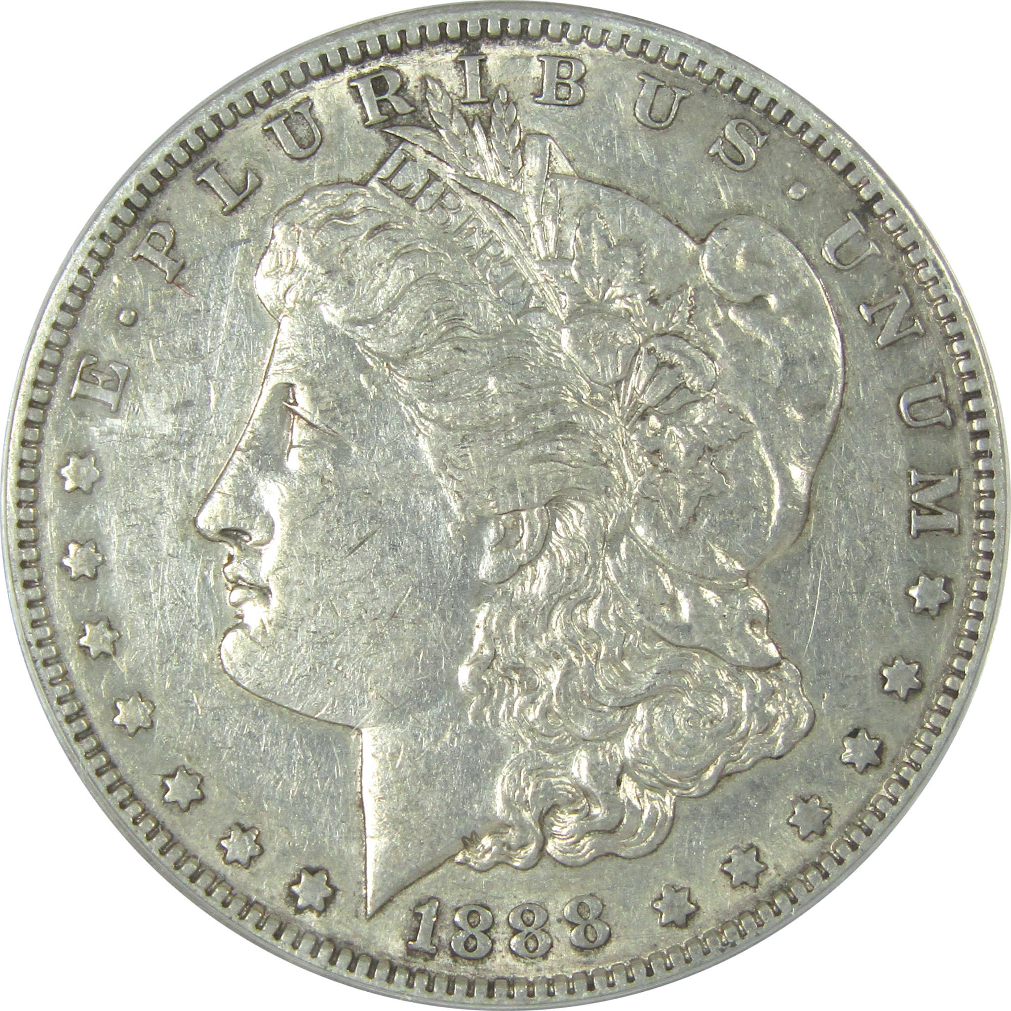 1888 S Morgan Dollar EF 45 Details ANACS Silver $1 Coin SKU:I16198 - Morgan coin - Morgan silver dollar - Morgan silver dollar for sale - Profile Coins &amp; Collectibles