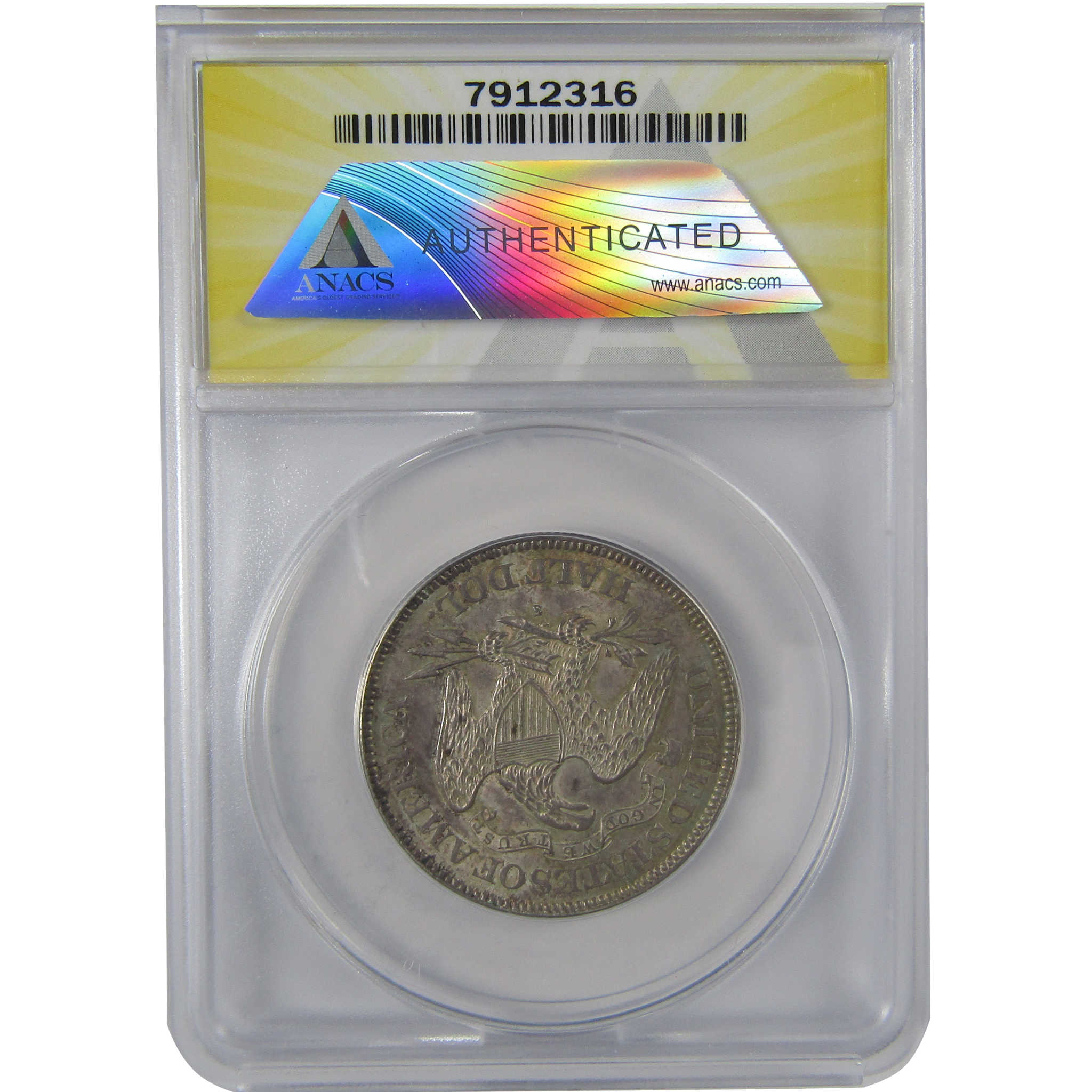 1876 S Seated Liberty Half Dollar MS 60 Details ANACS SKU:CPC1150