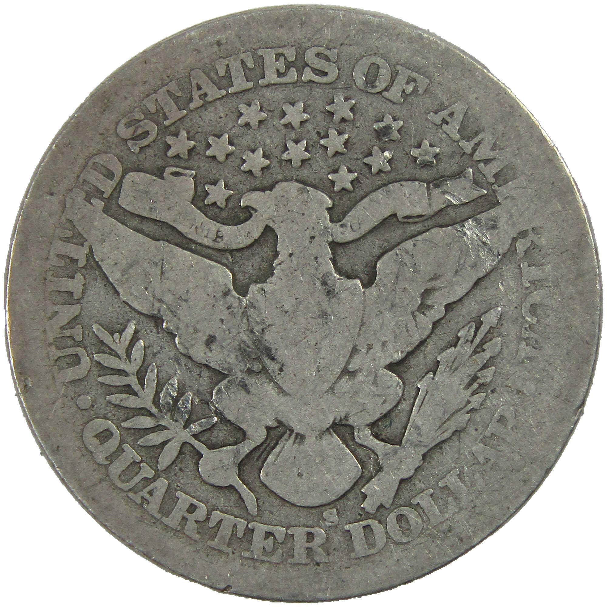1909 S Barber Quarter AG About Good Silver 25c Coin SKU:I12697