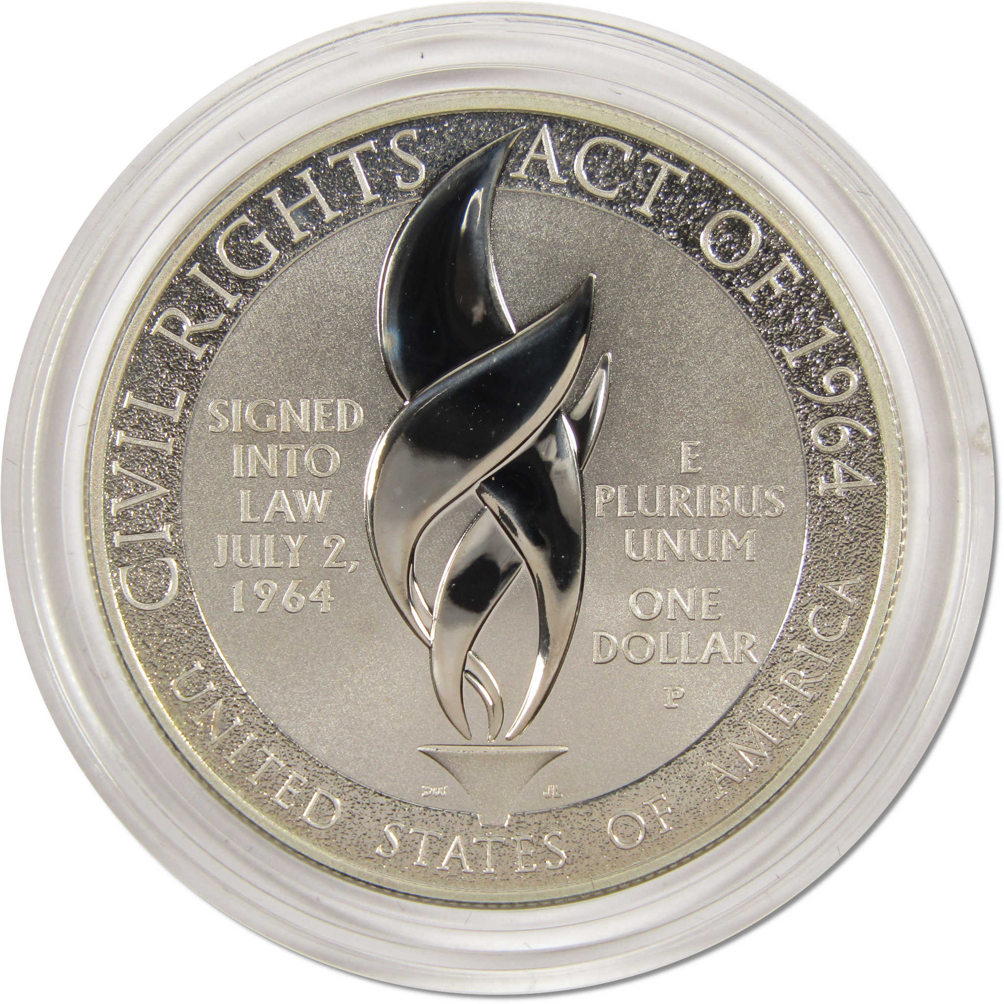 Civil Rights Act Commemorative Dollar 2014 P Proof Silver $1 OGP COA