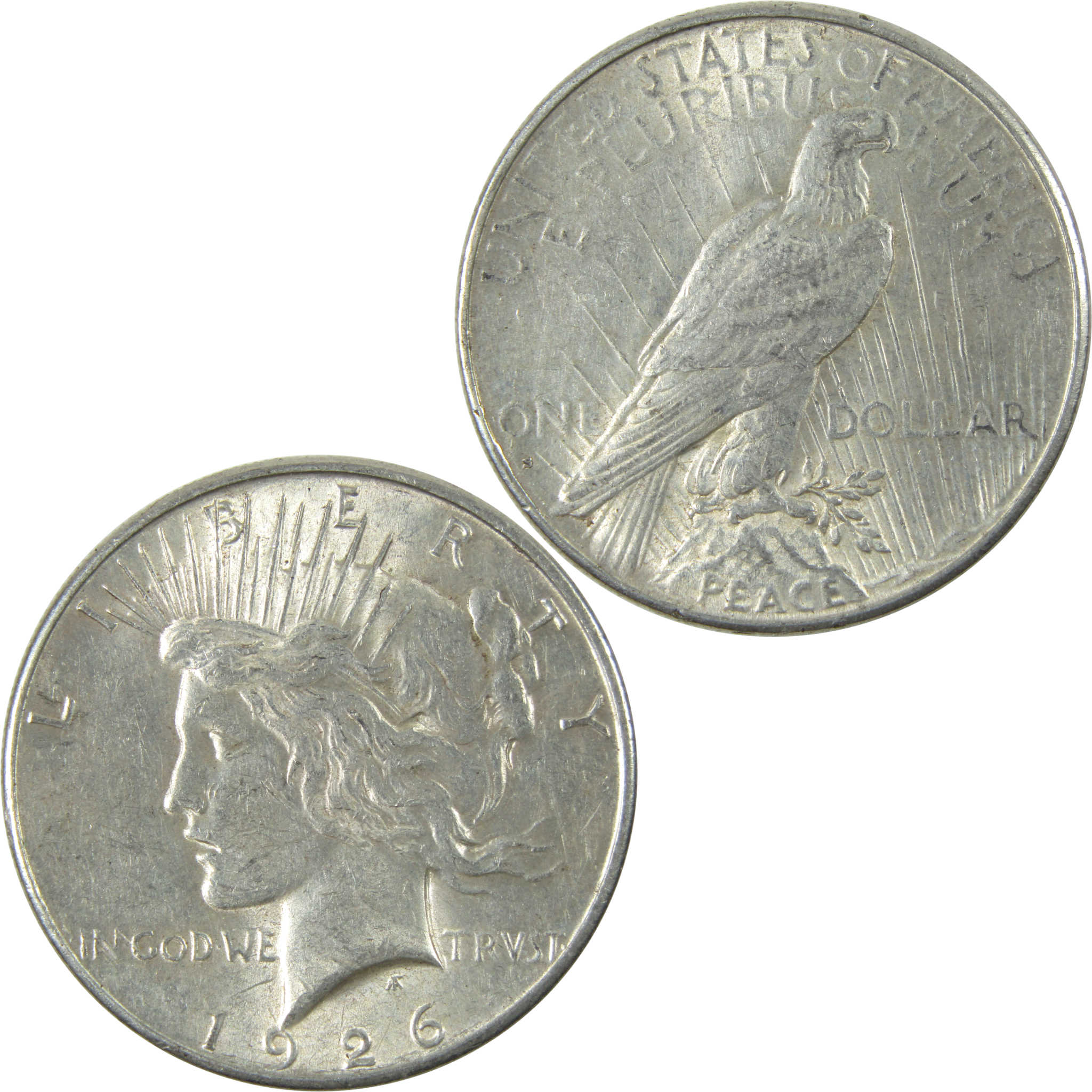 1926 S Peace Dollar AU About Uncirculated Silver $1 Coin SKU:I14577