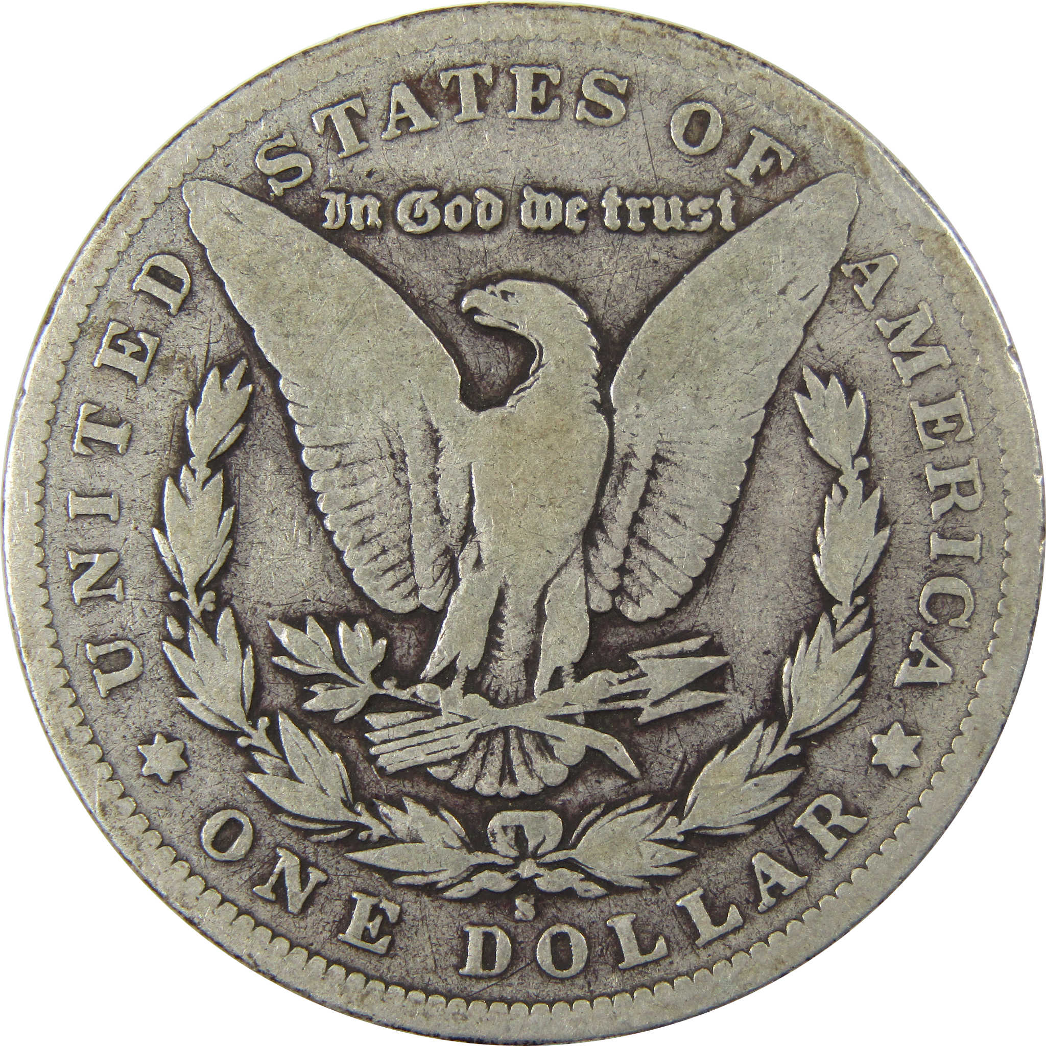 1896 S Morgan Dollar VG Very Good Silver $1 Coin SKU:I23451