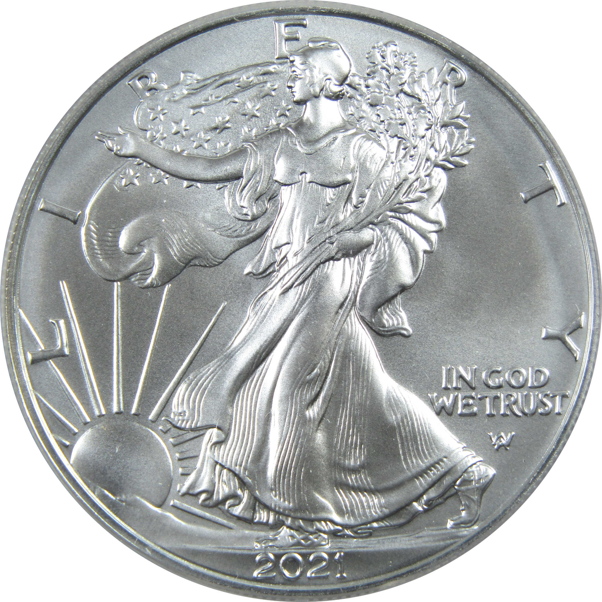 2021 (S) Type 2 American Silver Eagle MS 70 ANACS $1 SKU:CPC7828