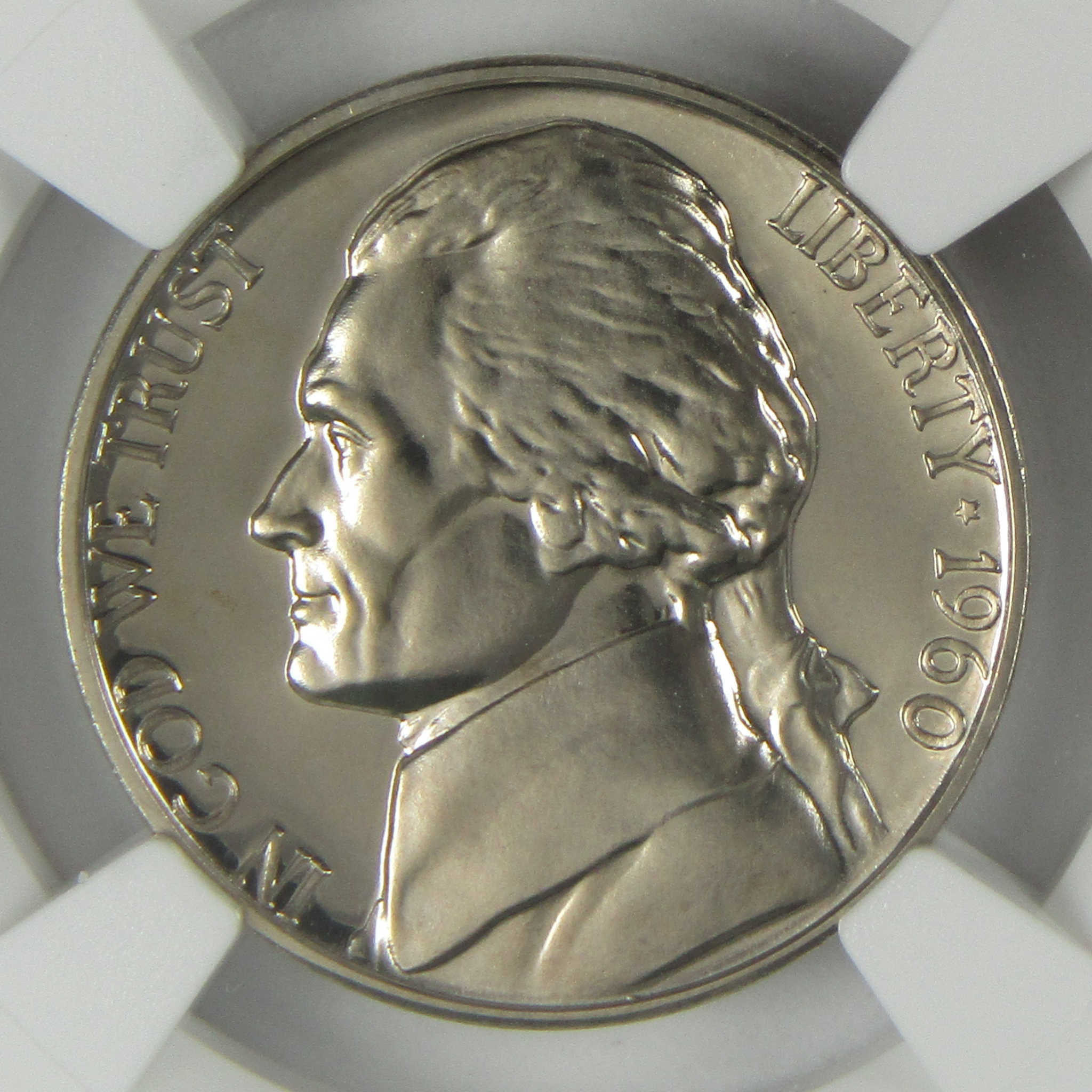 1960 Jefferson Nickel PF 67 NGC Proof 5c Coin Collectible SKU:I27325