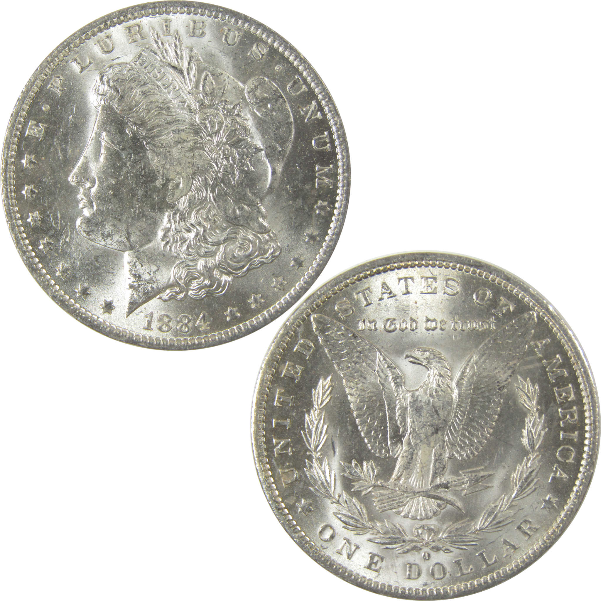 1884 O Morgan Silver Dollar Uncirculated Mint State $1 Coin SKU:I23788