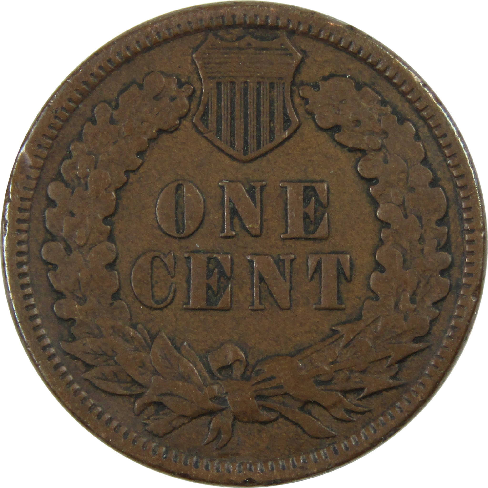 1884 Indian Head Cent F Fine Penny 1c Coin SKU:I12439