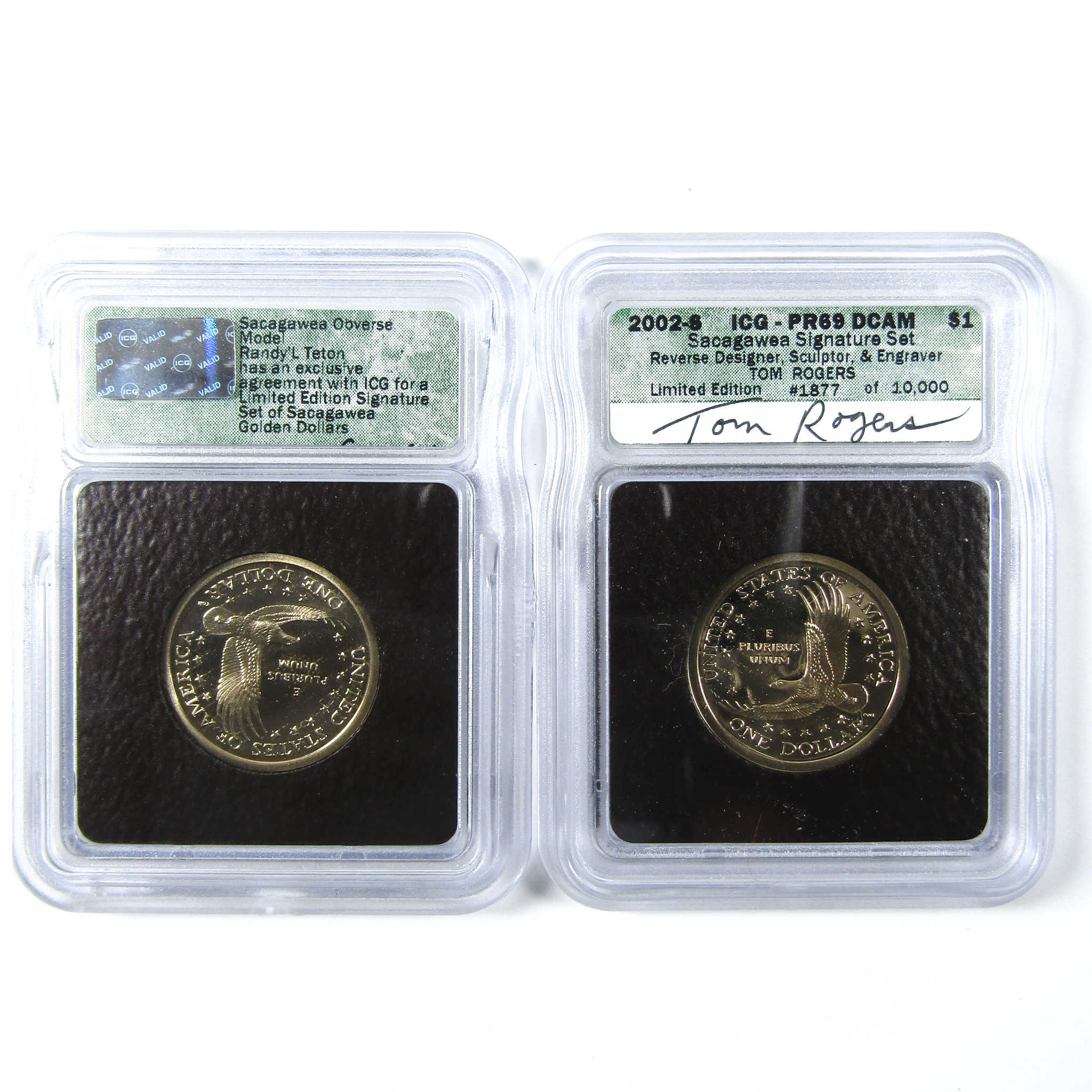 2002 Sacagawea Signature 6 Piece Dollar Set ICG SKU:CPC6596