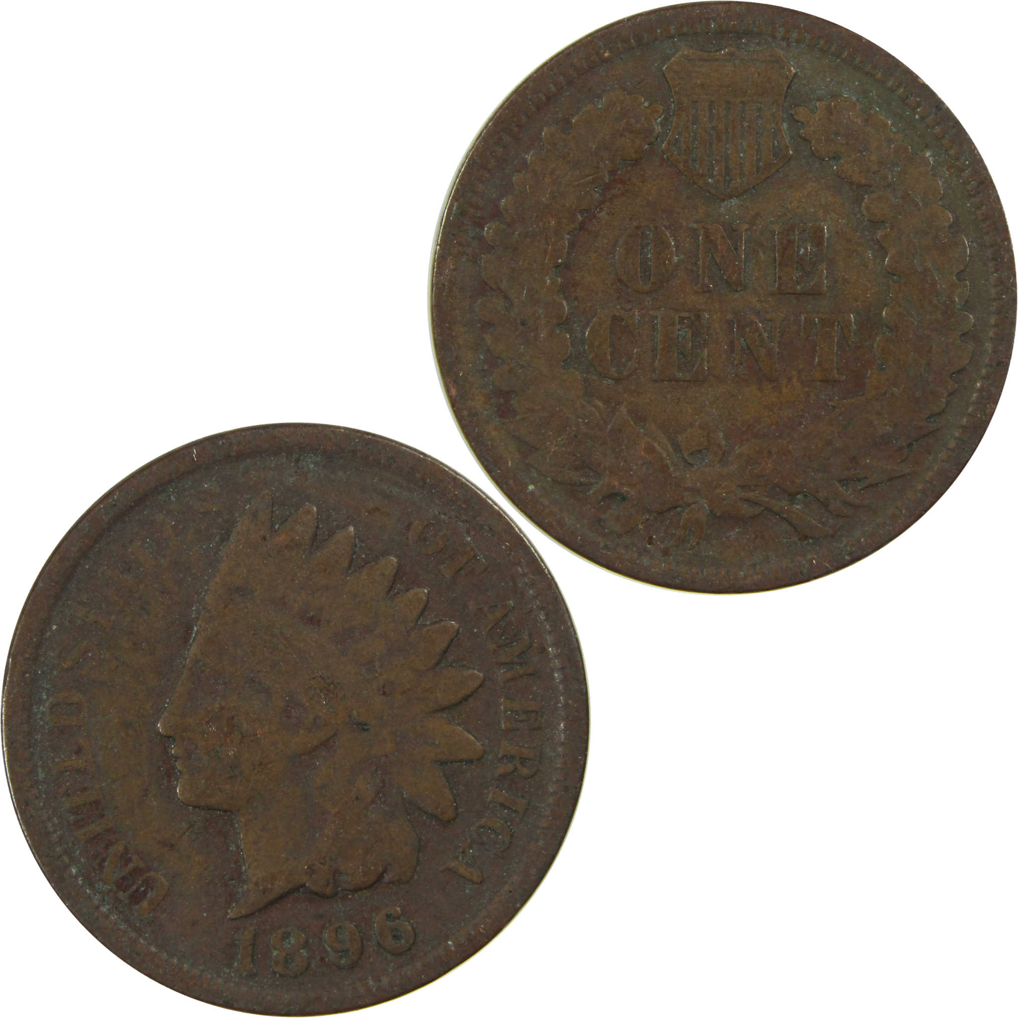 1896 Indian Head Cent G Good Penny 1c Coin SKU:I27034