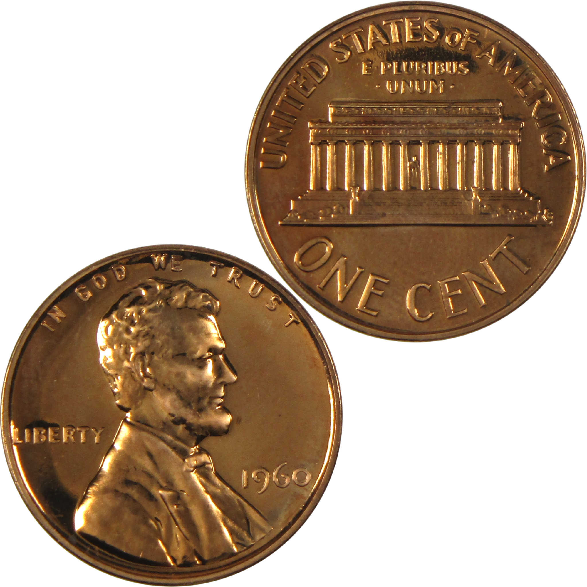 1960 Large Date Lincoln Memorial Cent Penny Proof 1c Coin Collectible