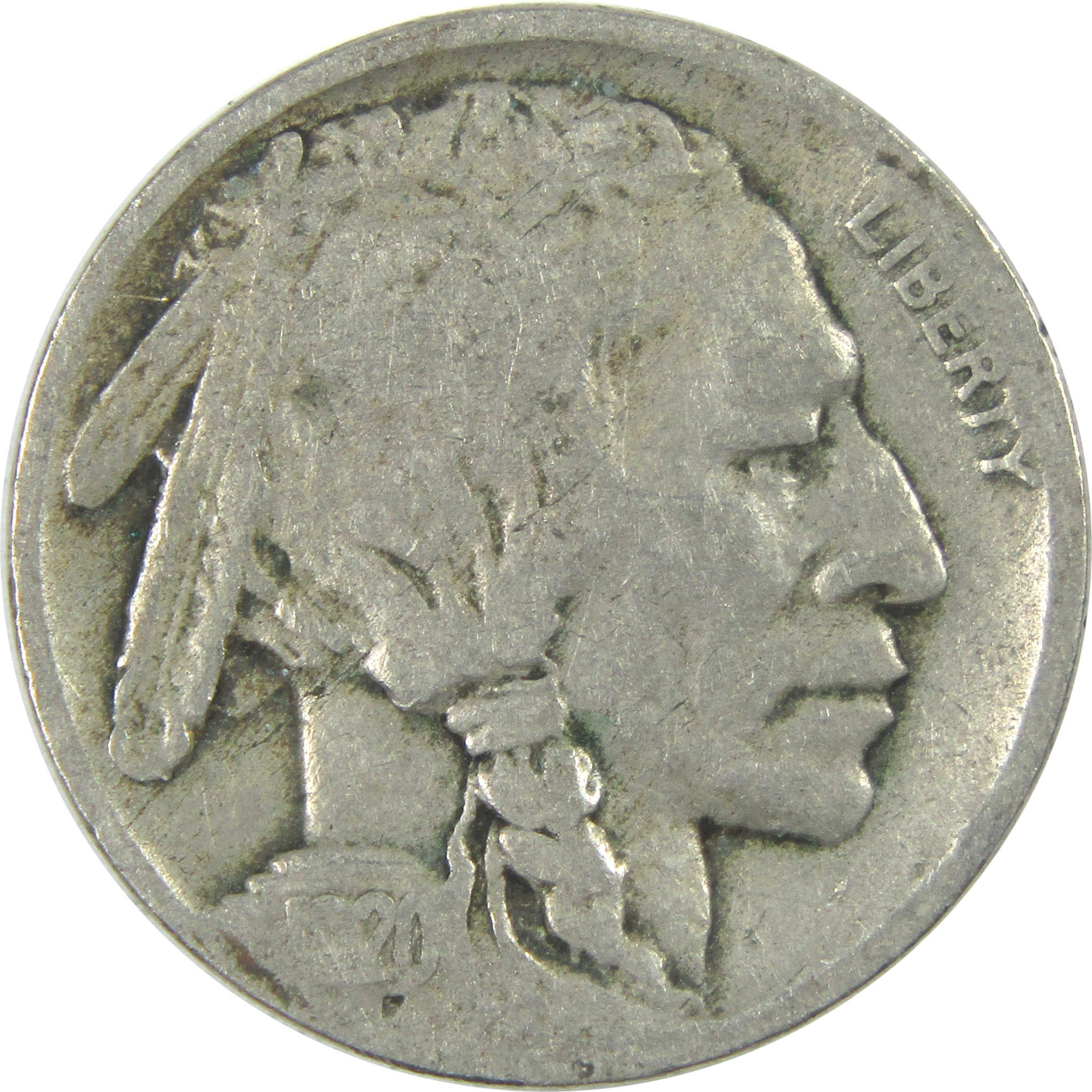 1920 D Indian Head Buffalo Nickel AG About Good 5c Coin SKU:I16499