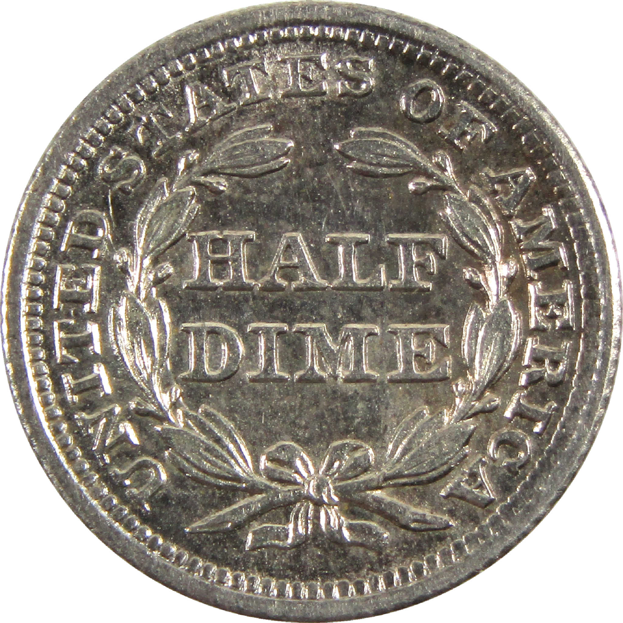 1842 Seated Liberty Half Dime Uncirculated Details Silver SKU:CPC6169