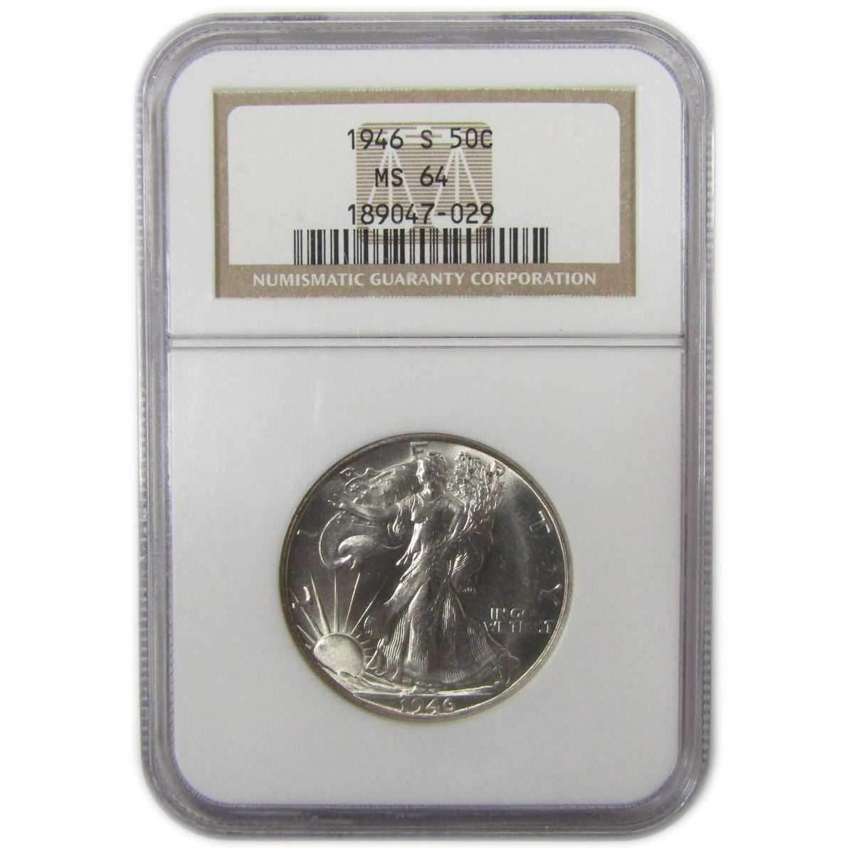 1946 S Liberty Walking Silver Half Dollar MS 64 NGC Coin SKU:CP1674
