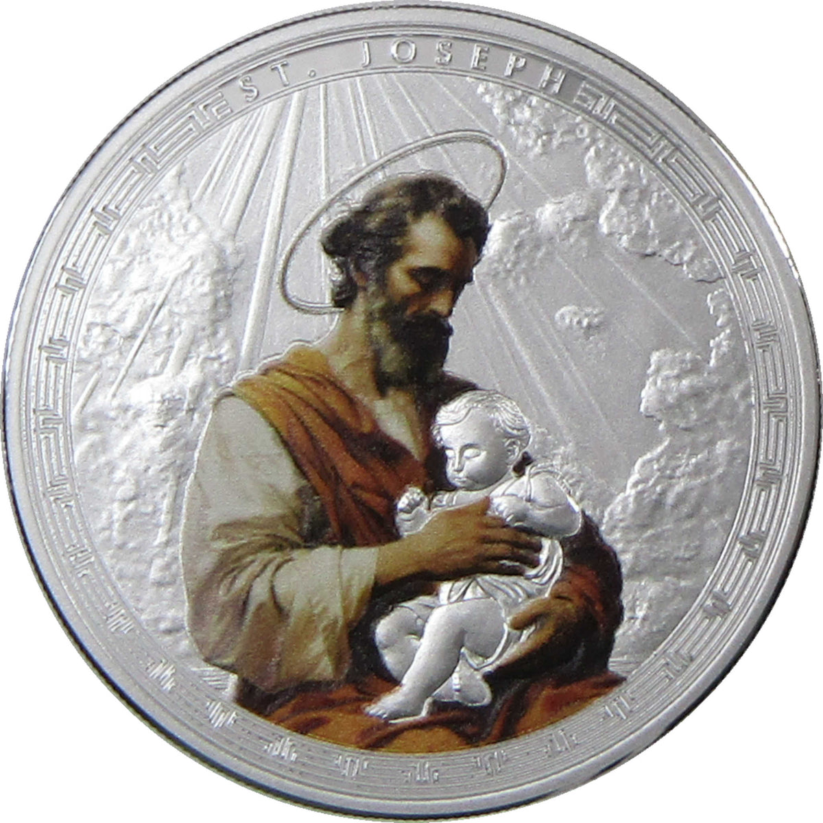 2025 Ghana 1 oz Silver Saint Joseph 5 Cedis Proof Coin Collectible COA