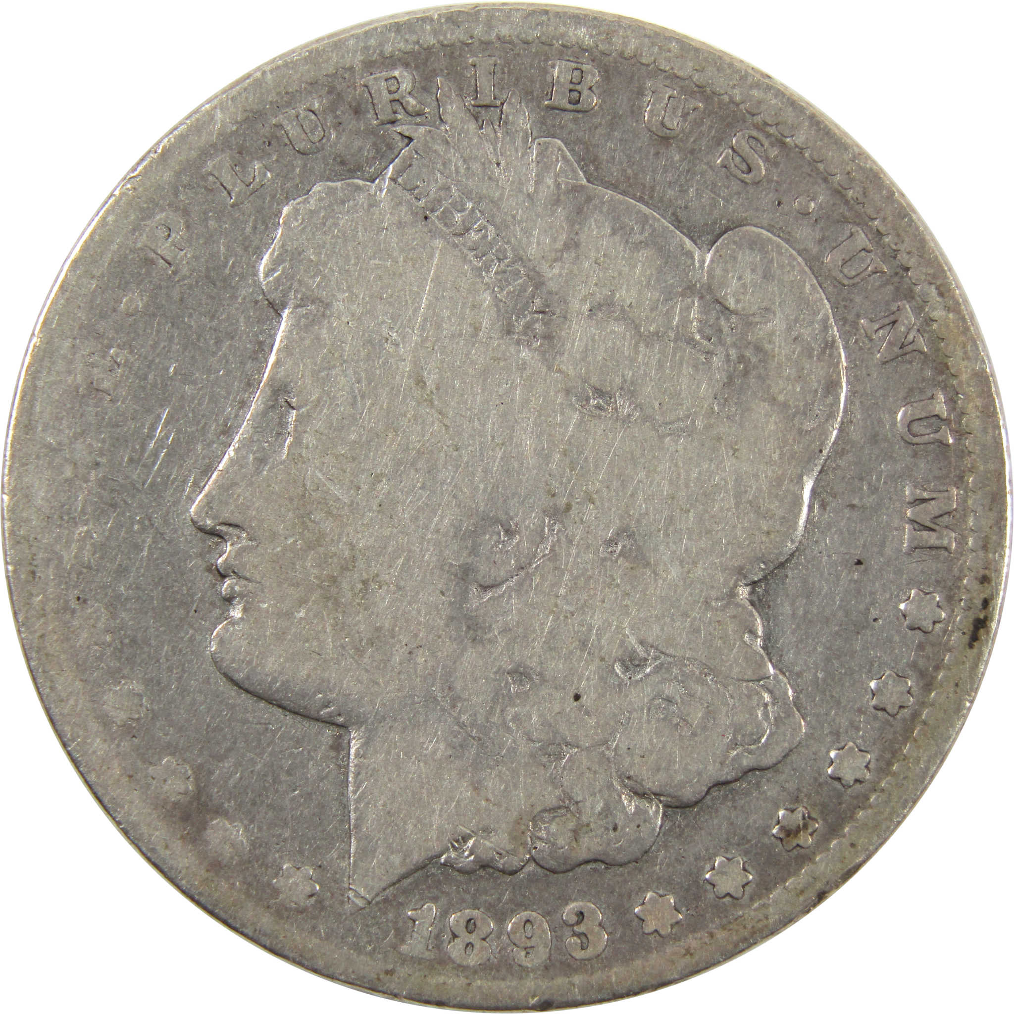 1893 CC Morgan Dollar G Good Details 90% Silver $1 Coin SKU:I10228 - Morgan coin - Morgan silver dollar - Morgan silver dollar for sale - Profile Coins &amp; Collectibles